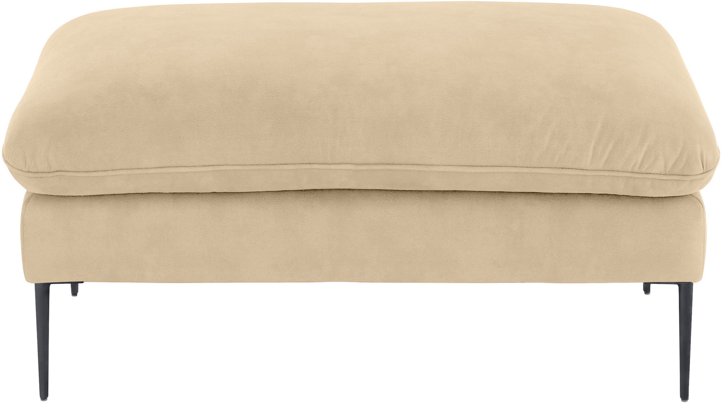 W.SCHILLIG Hocker »enjoy&MORE«, Füße schwarz pulverbeschichtet, Breite 106 cm