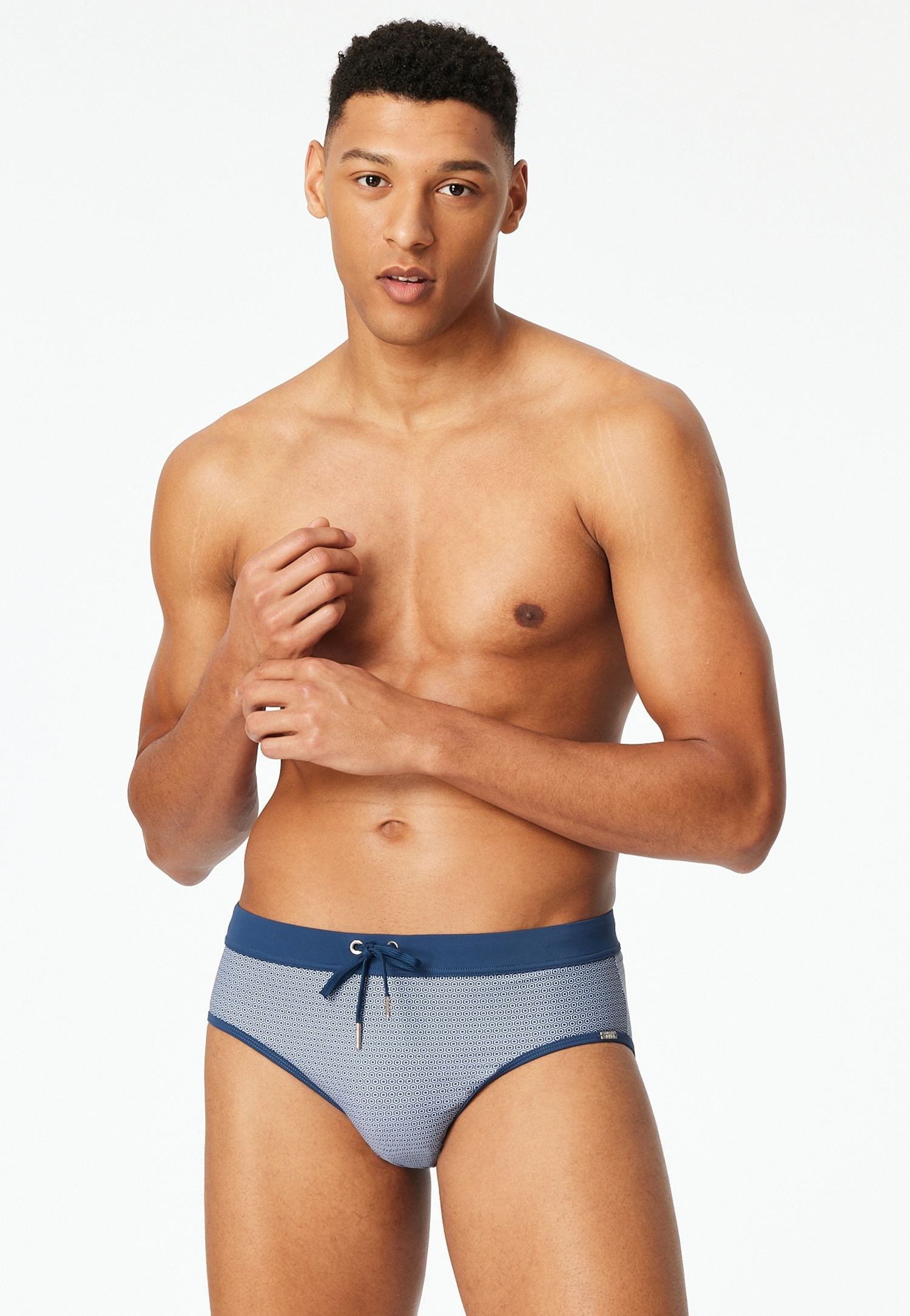 Schiesser Badehose »Ocean Swim« kontrastfarbener Bund mit Kordel