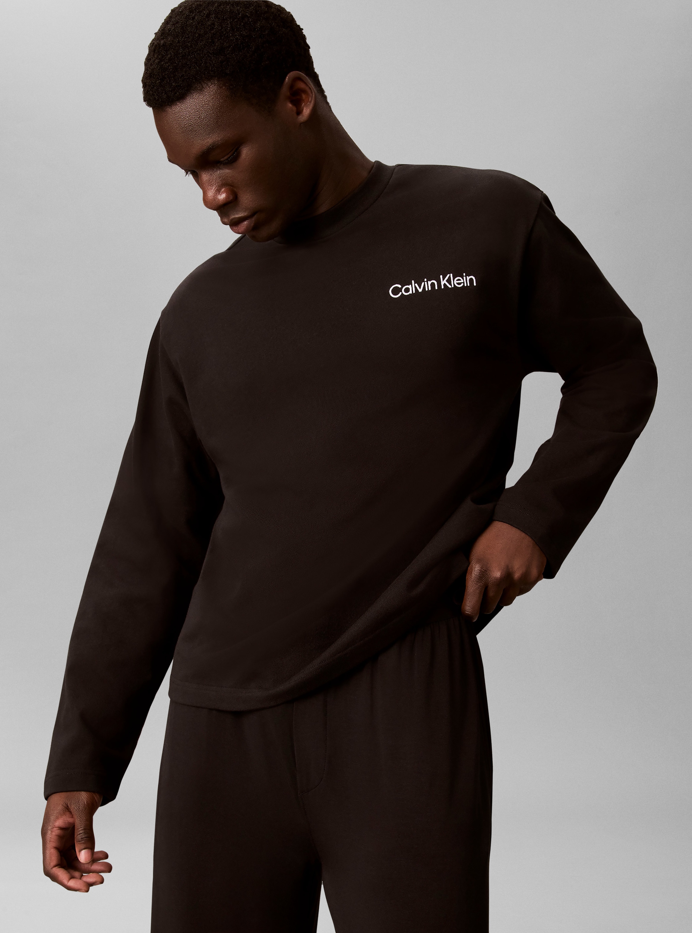 Calvin Klein Underwear Pyjamaoberteil Schlafshirt, Regular Fit, reine Baumwolle