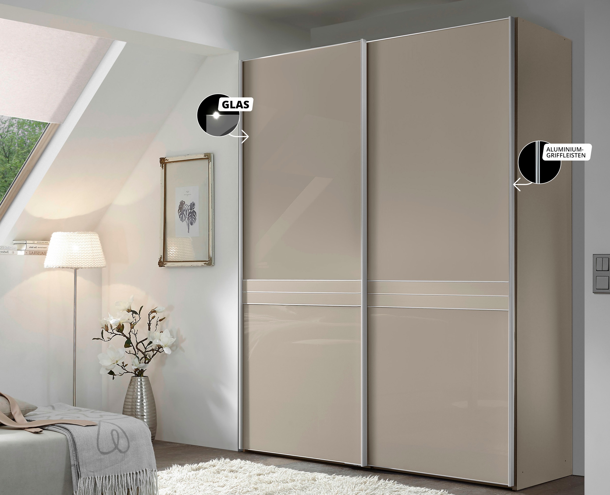 STAUD Schwebetürenschrank »Sinfonie Plus, edles Design in hochwertiger Qualität, Made in Germany« In vier verschiedenen Ausstattungsvarianten