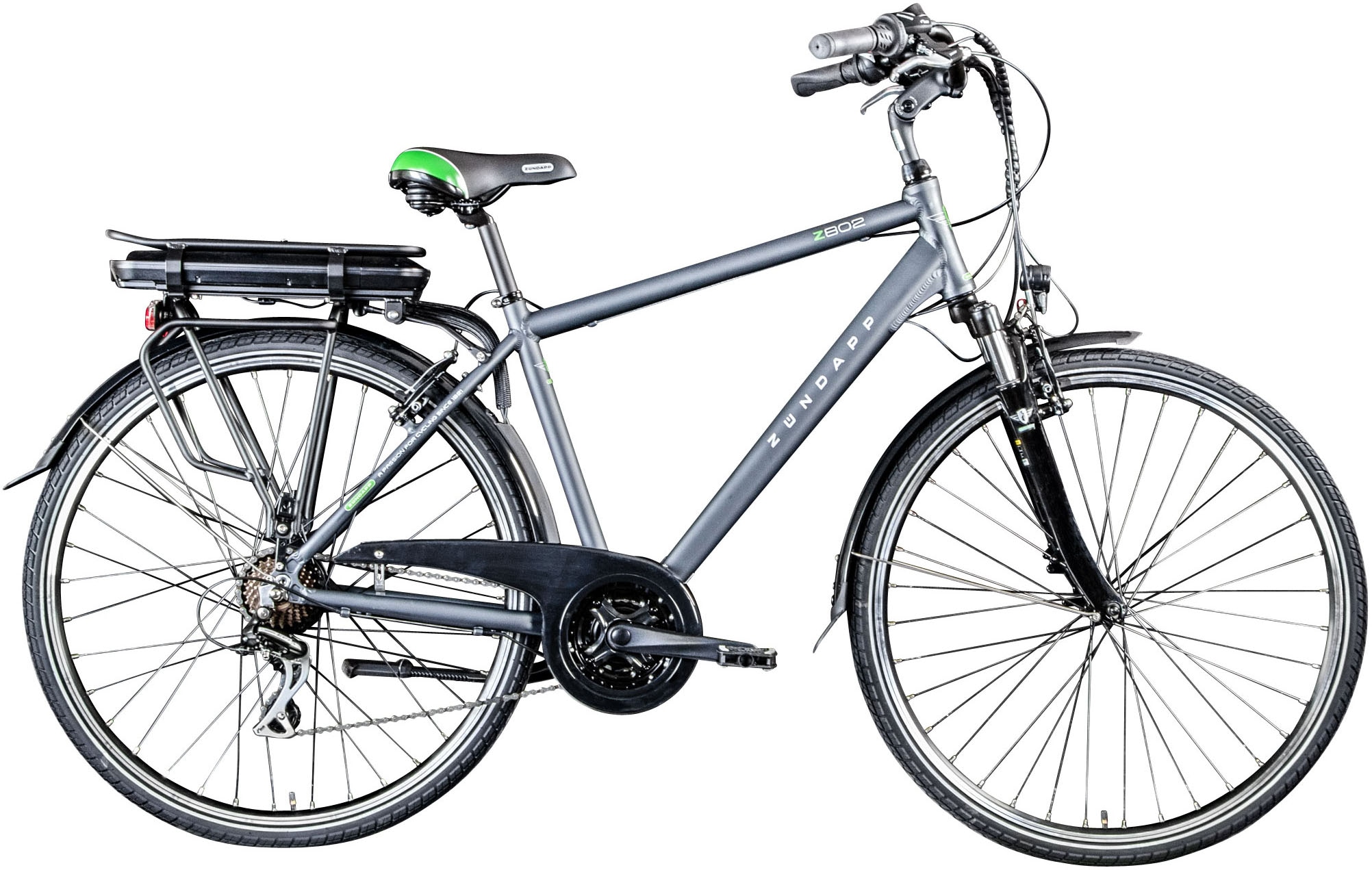 Zündapp E-Bike »Z802 Herren«, 21 Gang, Shimano, Altus RD-M310, Heckmotor 250 W, Pedelec, Elektrofahrrad für Herren