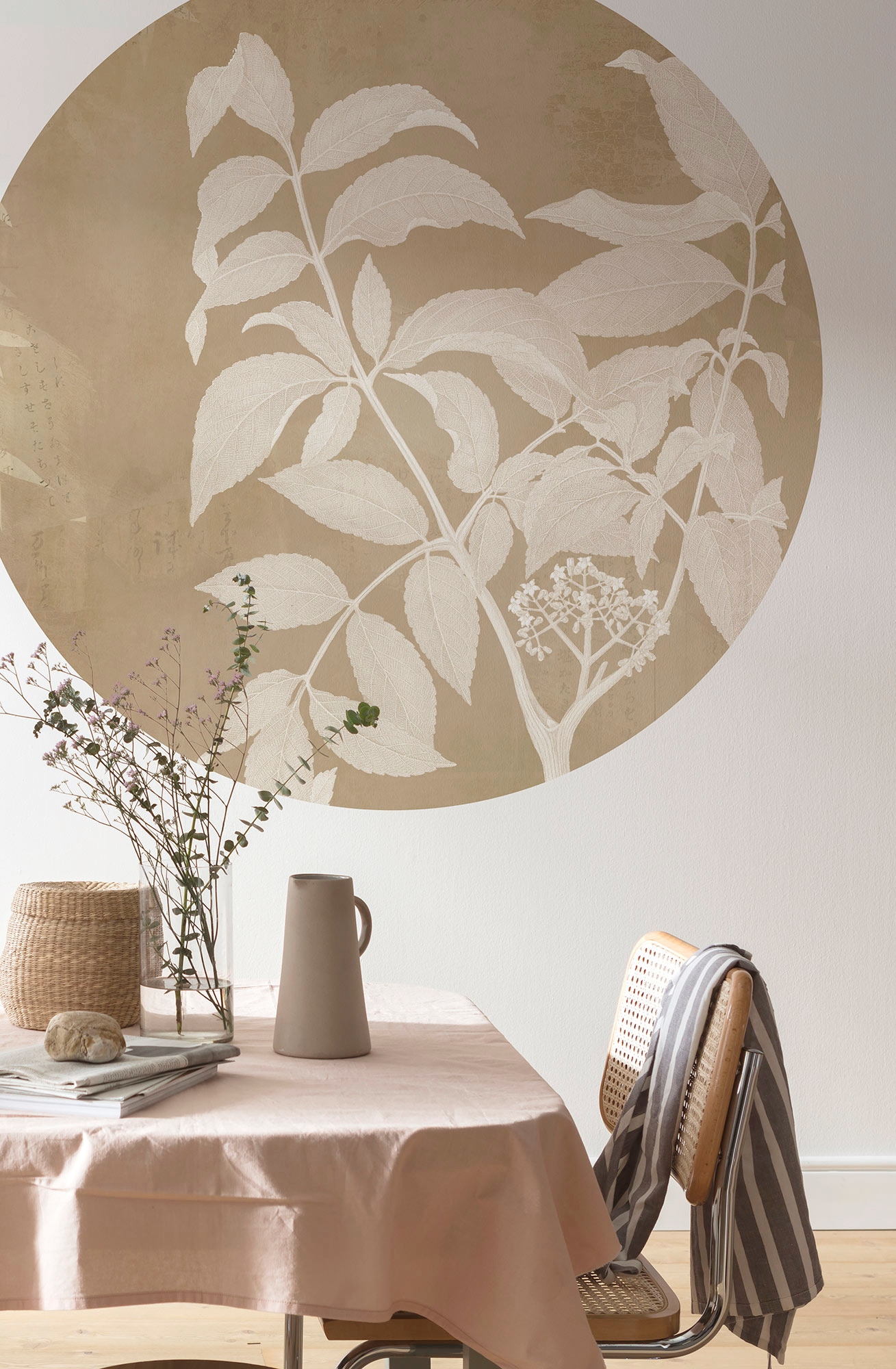 Komar Fototapete »Vlies selbstklebend - Blooming Branch - Größe 125 x 125 cm«, bedruckt, Wohnzimmer, Schlafzimmer