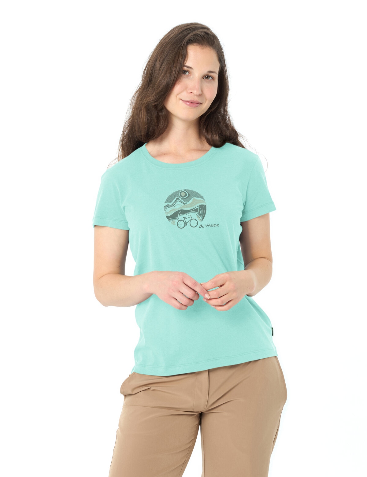VAUDE Funktionsshirt »WOMEN'S CYCLIST T-SHIRT V« sportliche Passform, Kurzarm, für Radsport und Outdoor-Aktivitäten