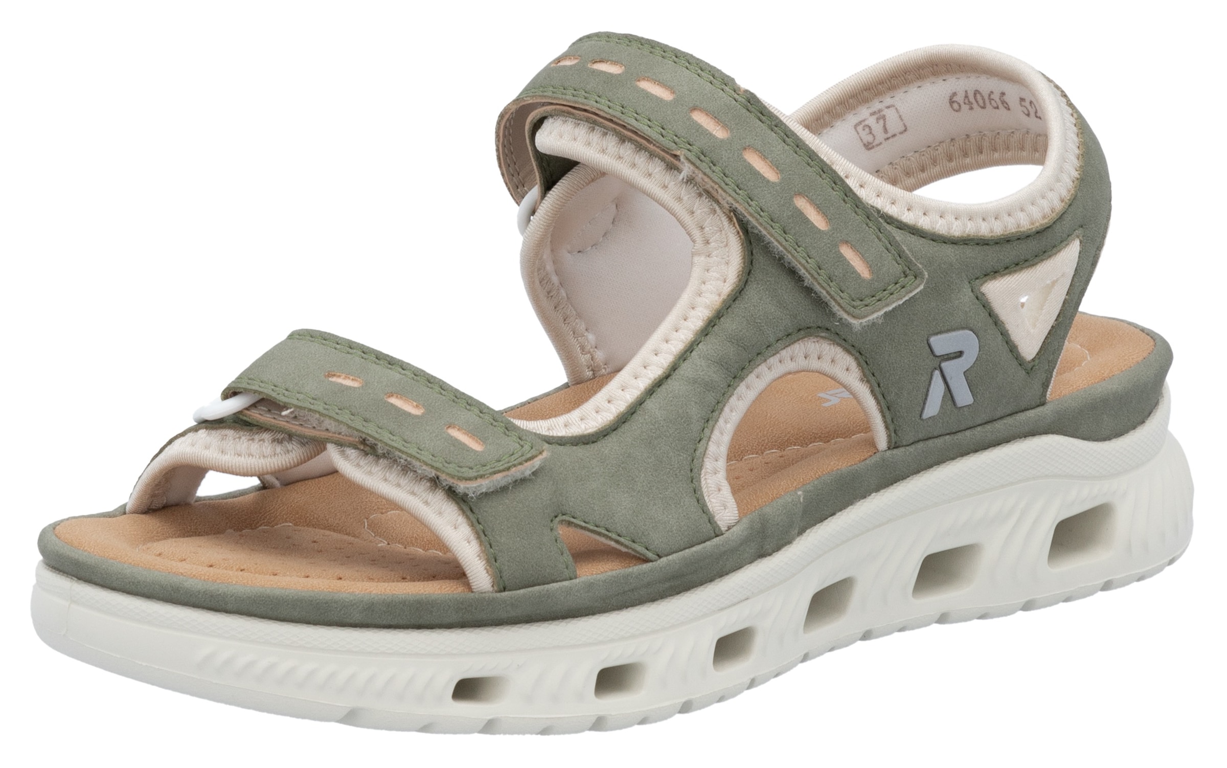 RIEKER Sport Sandale »Outdoorsandale«  , Sommerschuh, Sandalette, Plateauabsatz, mit Klettverschlüssen