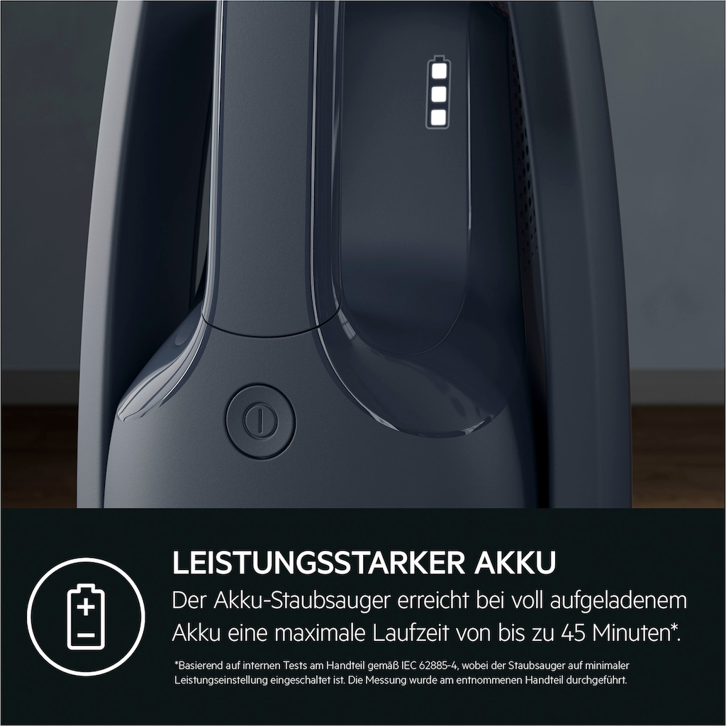 AEG Akku-Hand-und Stielstaubsauger »CLEAN 5000 Akku-Staubsauger (AS52CB18DB)«, 2in1, leise 79 dB(A), 58% Recyclingkunststoff, bis zu 45 Min. Laufzeit