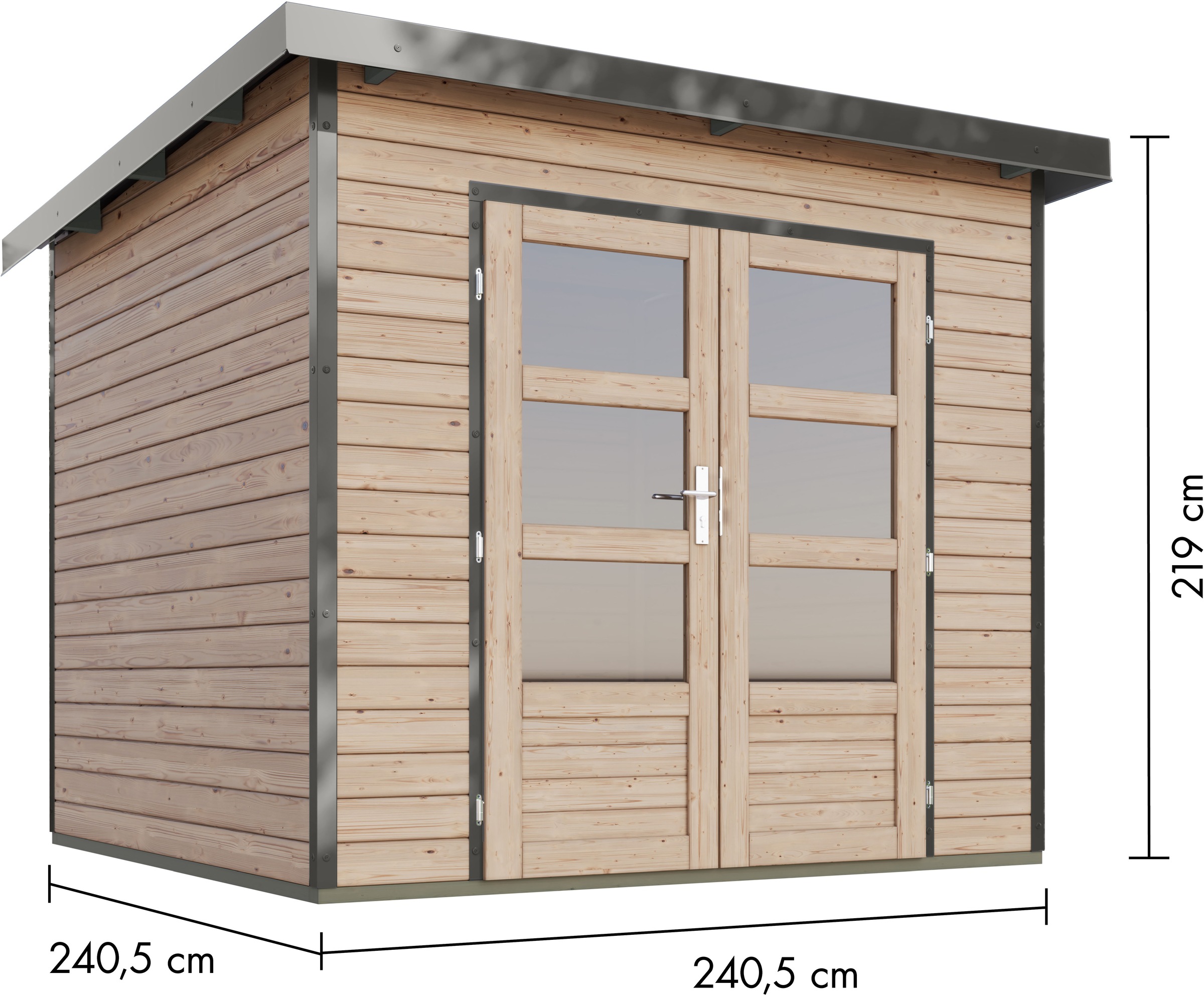 Karibu Gartenhaus »Plutino 3, in verschiedenen Farben«