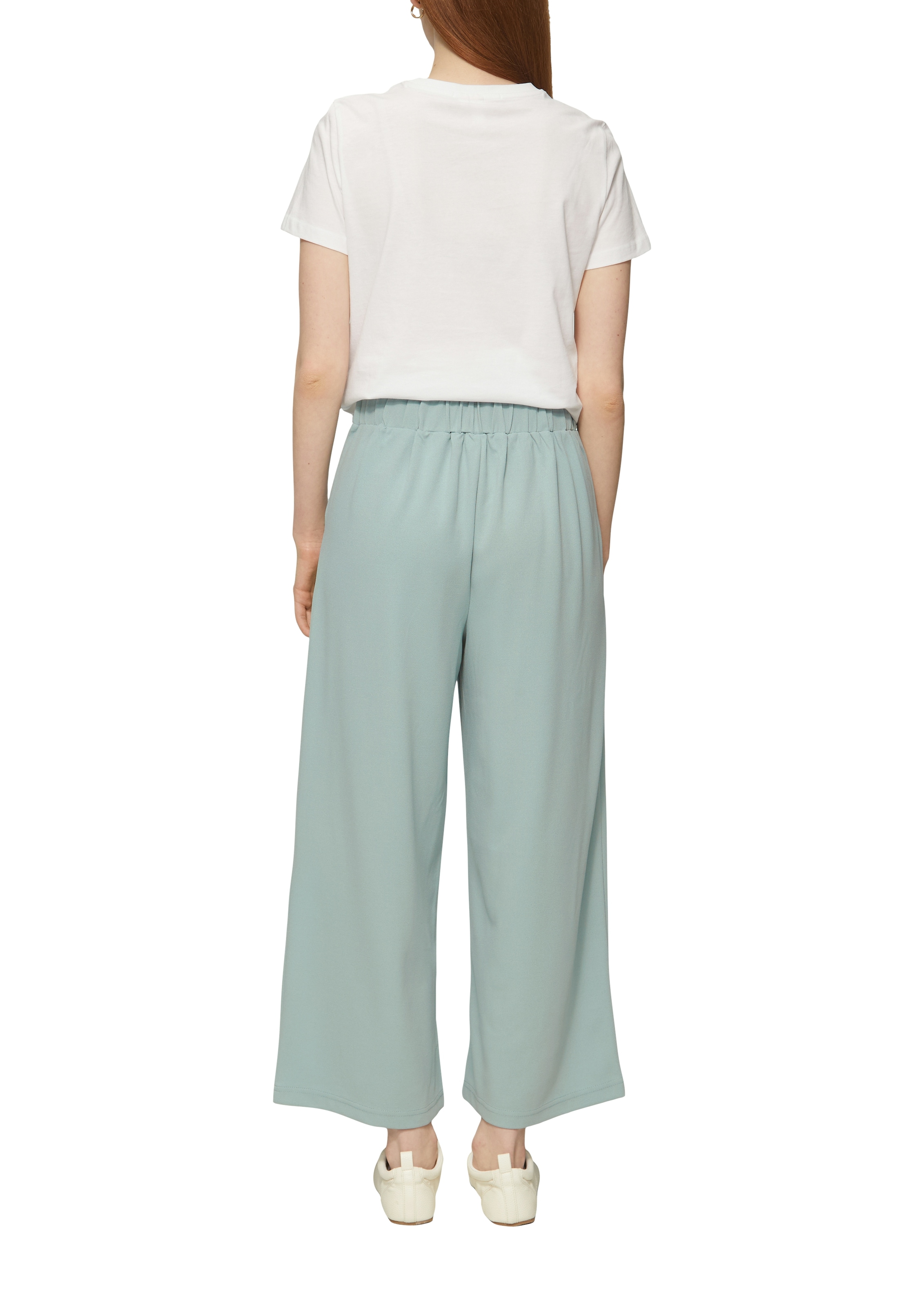QS Culotte, mit Knopf-Design am Bund