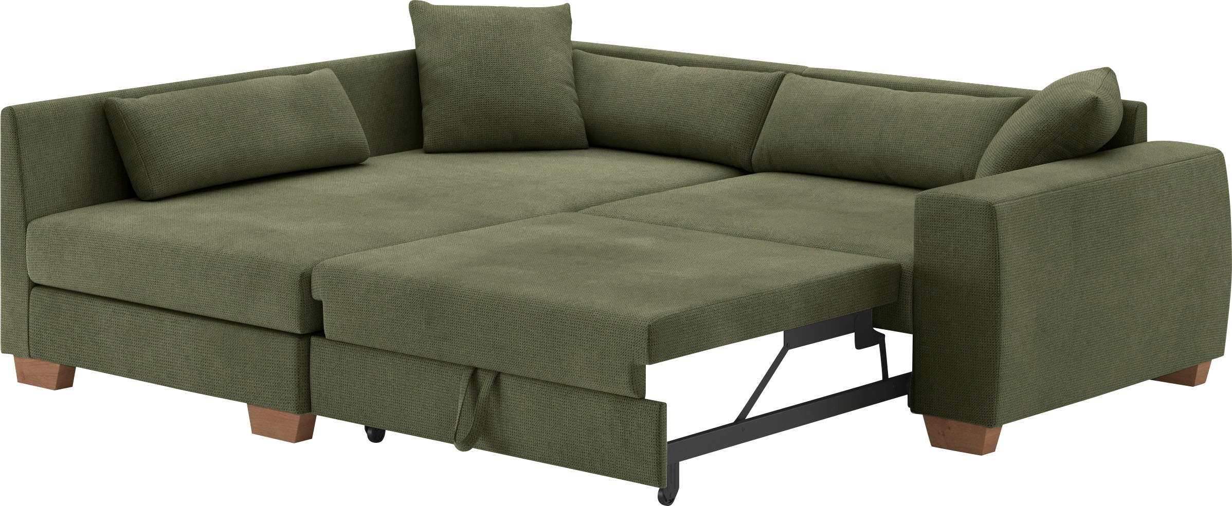 Mr. Couch Ecksofa »Helena L-Form«, Mit Federkern, wahlweise mit Bettfunktion und Taschenfederkern
