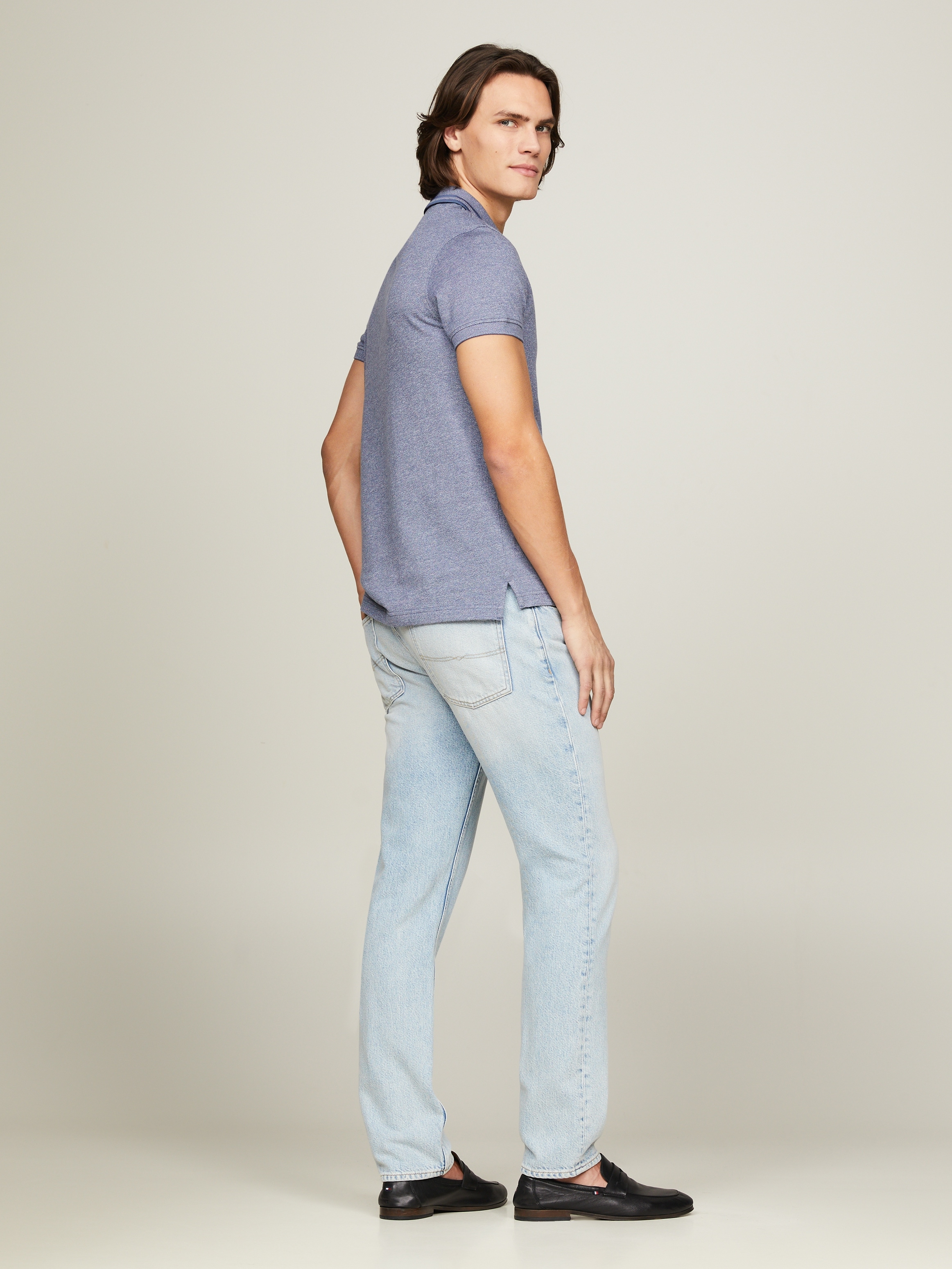 Tommy Hilfiger Poloshirt »PRETWIST MOULINE SLIM FIT POLO«, mit melierter Optik
