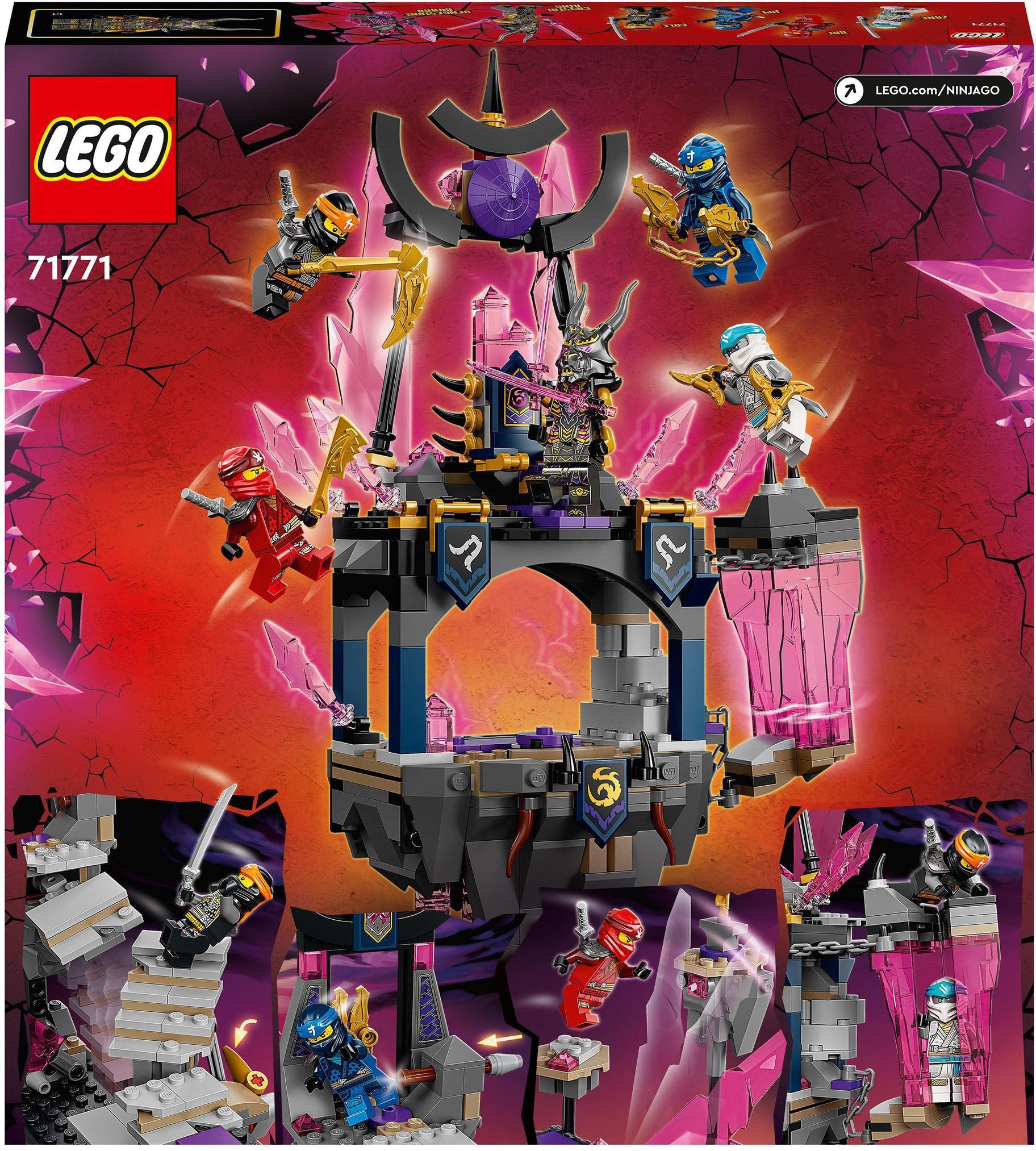 LEGO® Konstruktionsspielsteine »Der Tempel des Kristallkönigs (71771), LEGO® NINJAGO«, (703 St.), Made in Europe