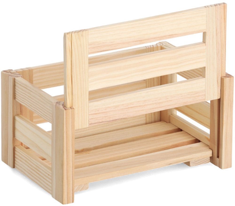 Zeller Present Aufbewahrungsbox »'Leisten', Kiefer«, natürliches Holz, vielseitig, Stecksystem