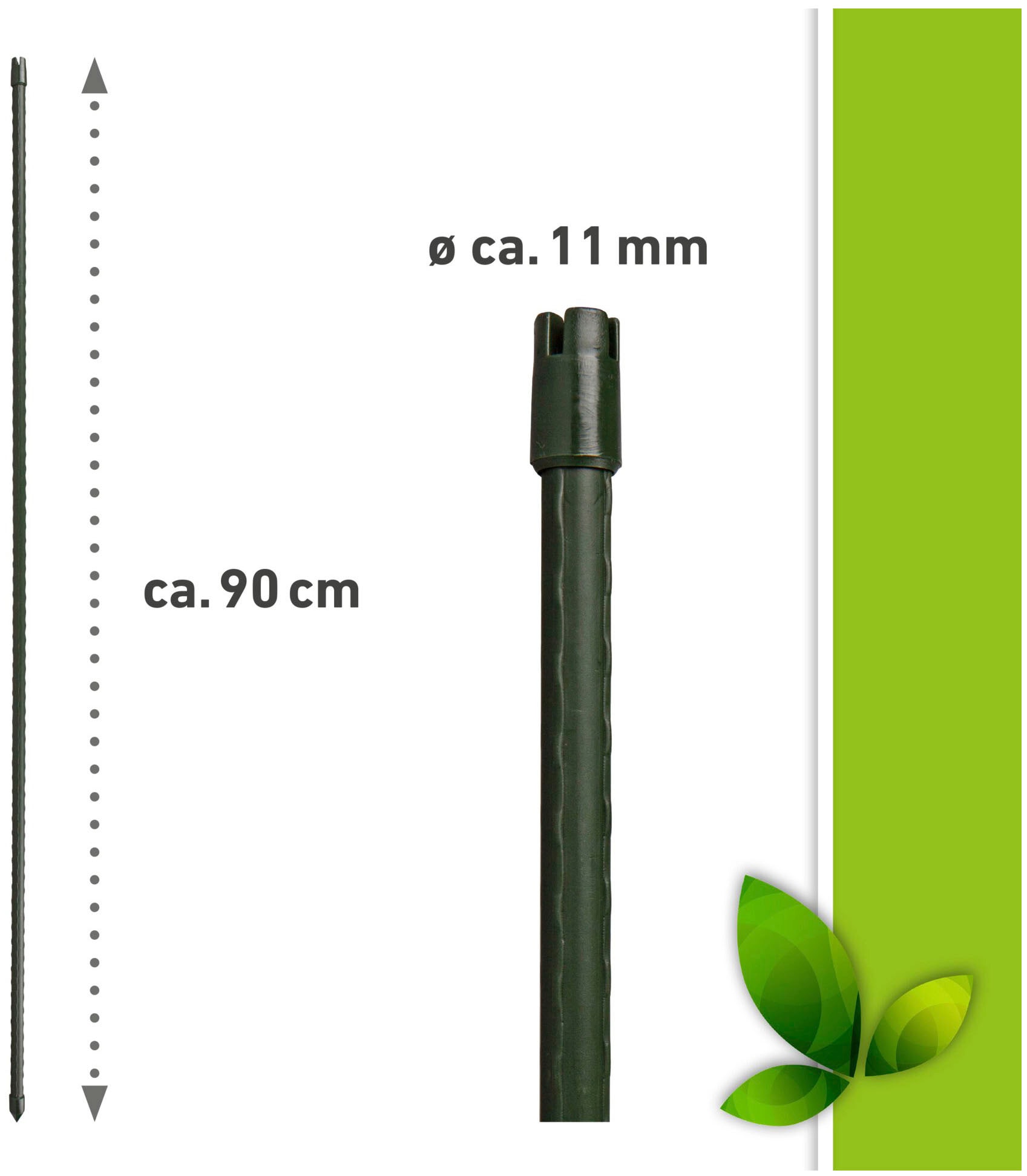 Windhager Rankhilfe, (Set, 20 St.), Tomatenstäbe, grün, H: 90 cm