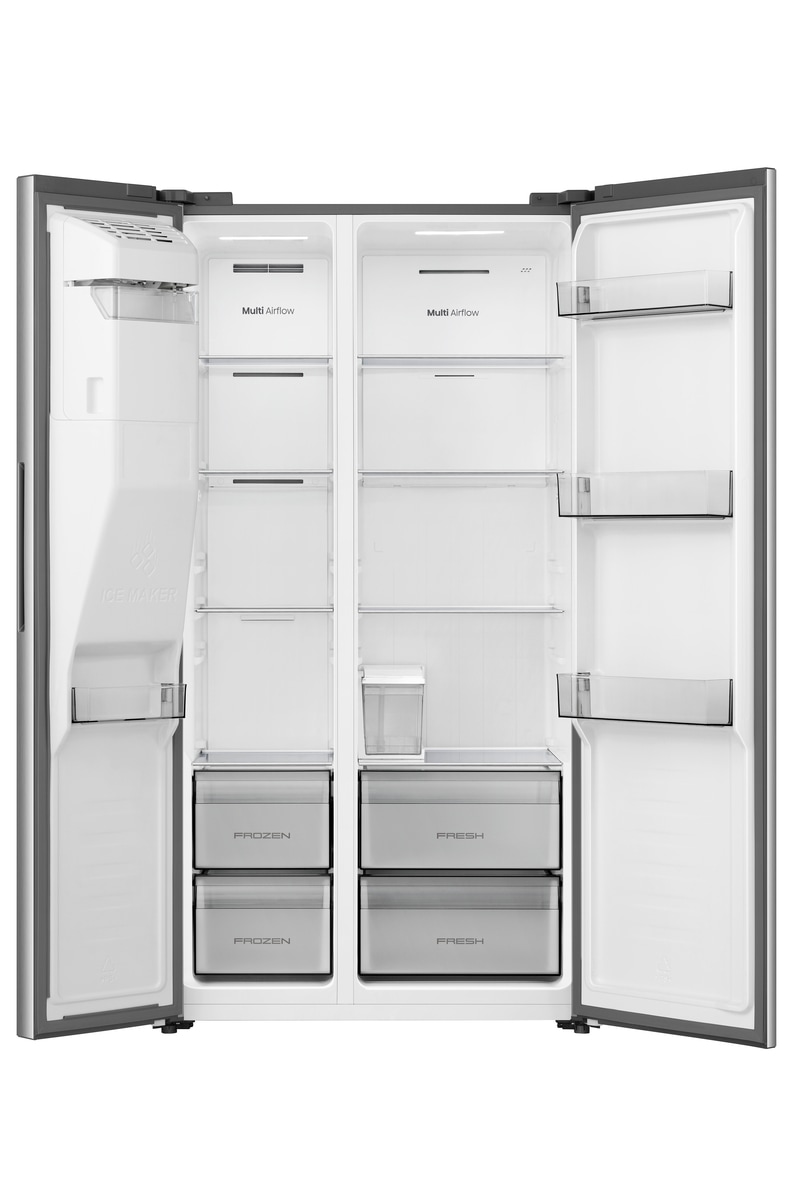 Hisense Side-by-Side »RS5P528STIE« 178,6 cm hoch 91,1 cm breit Wasser-& Eisspender