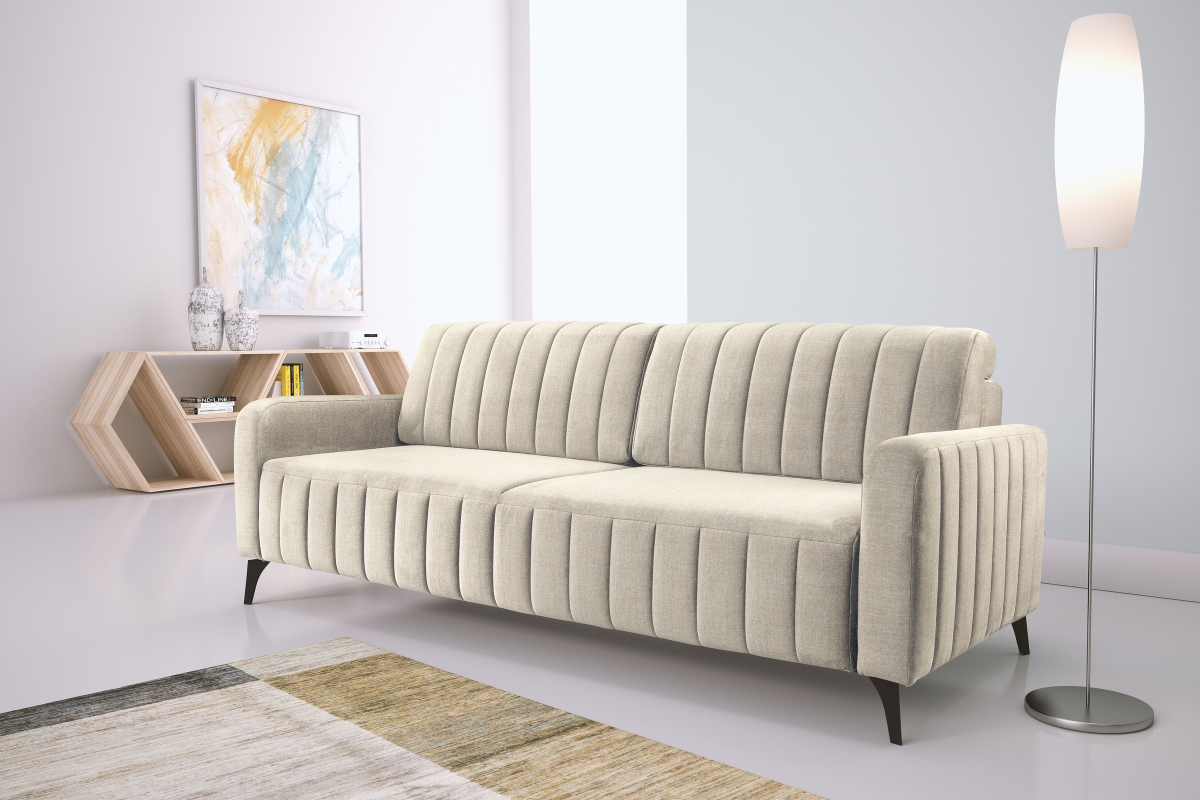 exxpo - sofa fashion 3-Sitzer »Grande, Schlafsofa, Dauerschläfer, Microvelo günstig online kaufen