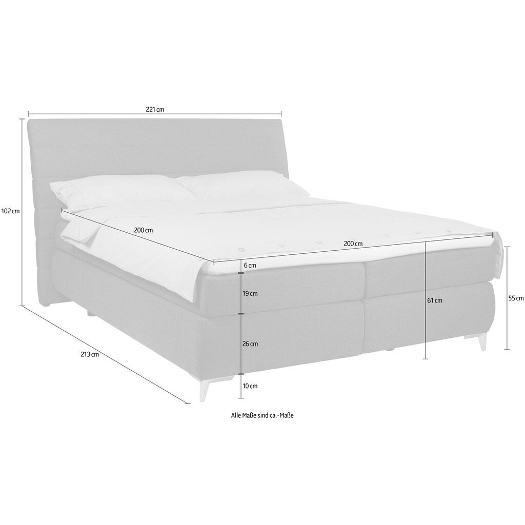 TOM TAILOR HOME Boxspringbett »SOFT LINES BOX«