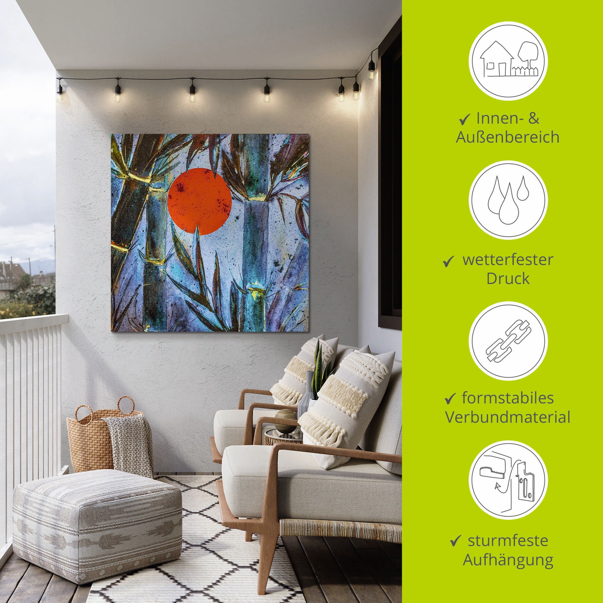 Artland Wandbild »Bambus im blauen Licht«, Arrangements, (1 St.), als  Alubild, Leinwandbild, Wandaufkleber oder Poster in versch. Größen online  bestellen | Poster