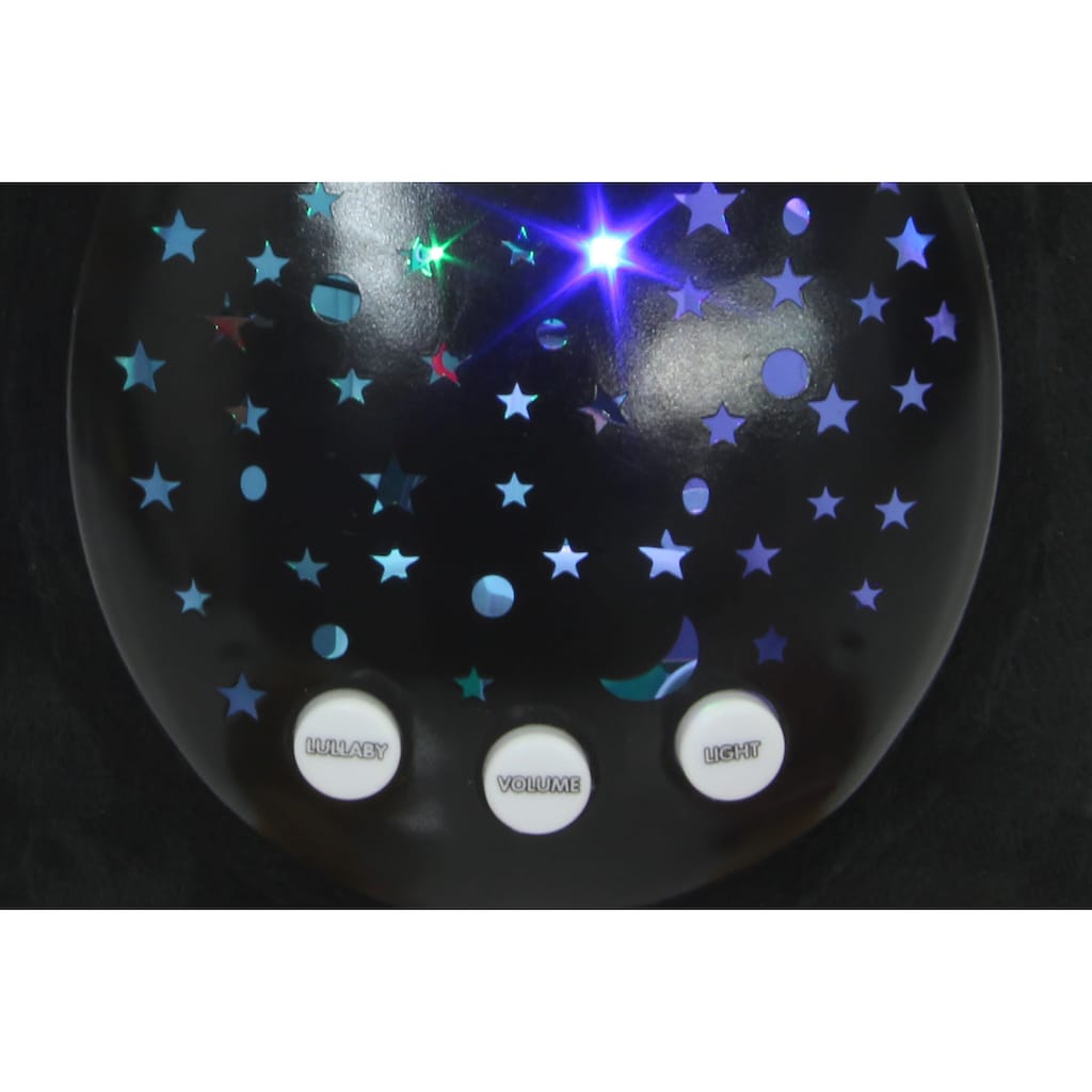 Jamara Kuscheltier »Sternenlicht - Der kleine Rabe Socke«, mit Sternenhimmel Projektion und Melodien; offiziel lizenziert