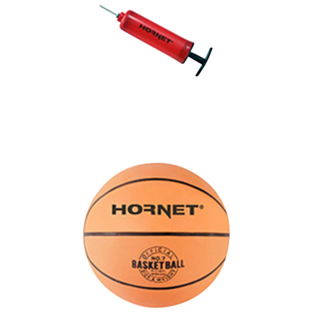 Hornet by Hudora Basketballständer »Hornet 205«, (Set, 3 St., Basketballständer mit Ball und Pumpe)