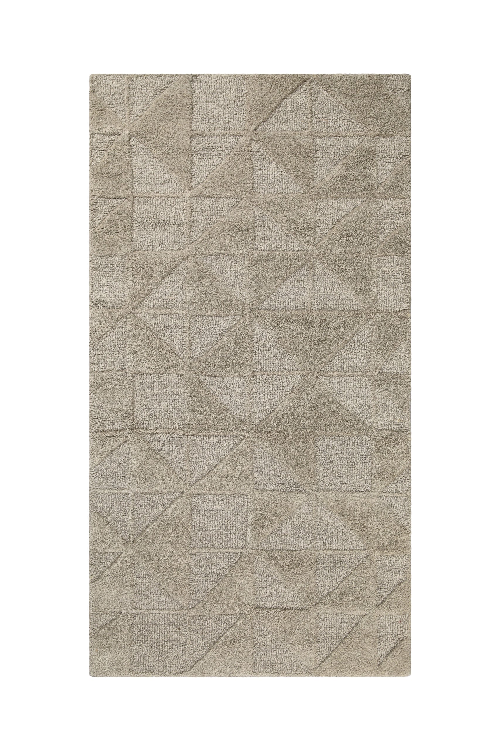 Wecon home Wollteppich »Hamptons THIRTYSEVEN«, rechteckig, 15 mm Höhe, Läufer, Schurwolle, Kurzflor, Wohnzimmer, elegant, geometrisch