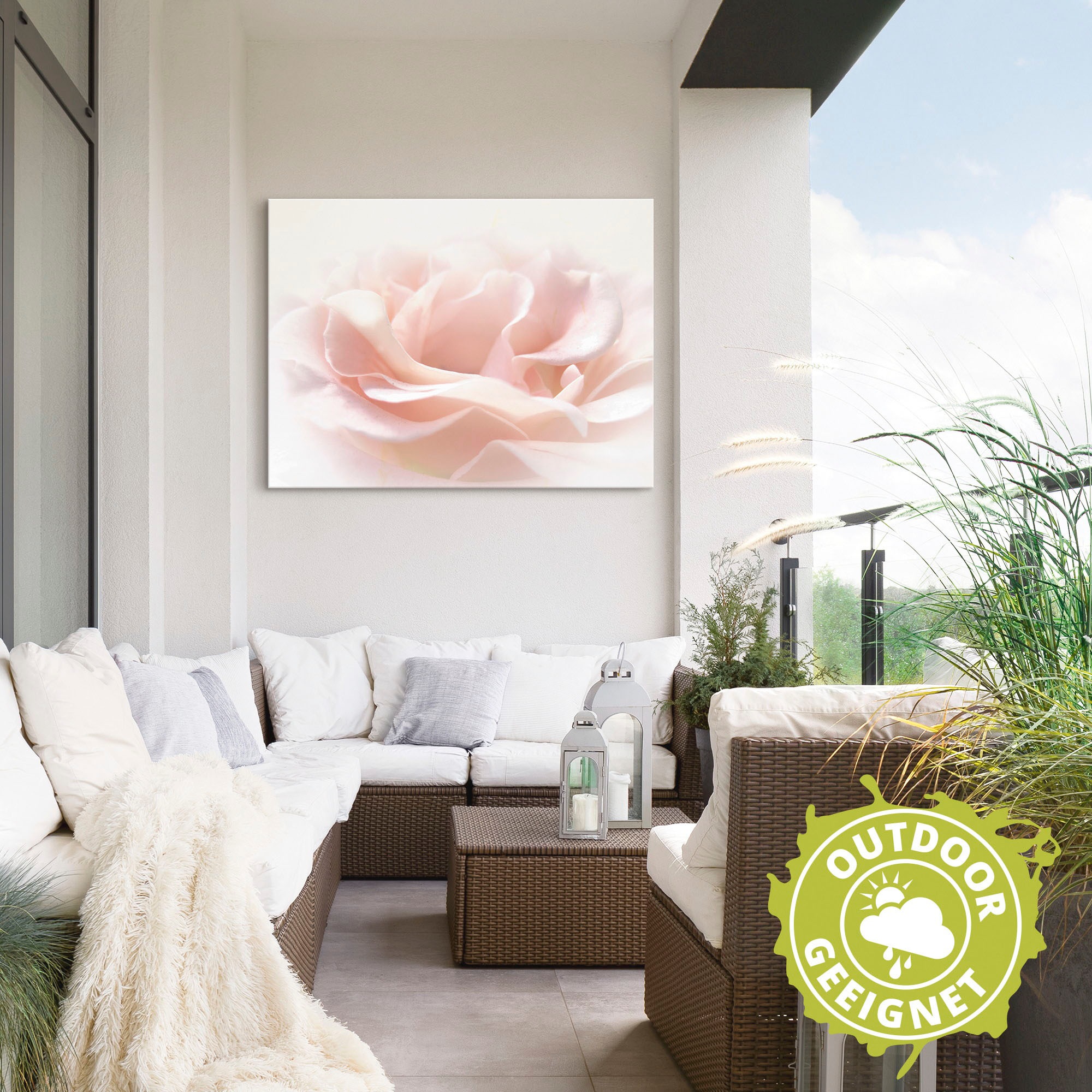 Artland Wandbild »Rose I«, Blumen, (1 St.), als Alubild, Outdoorbild, Leinwandbild, Poster, Wandaufkleber