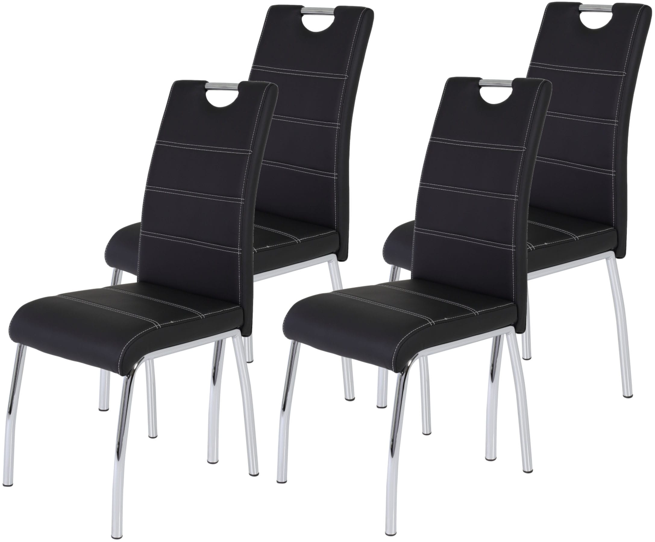 HELA Stuhl »Susi«, (Set), 4 St., Kunstleder, 2 oder 4 Stück, mit Griff günstig online kaufen