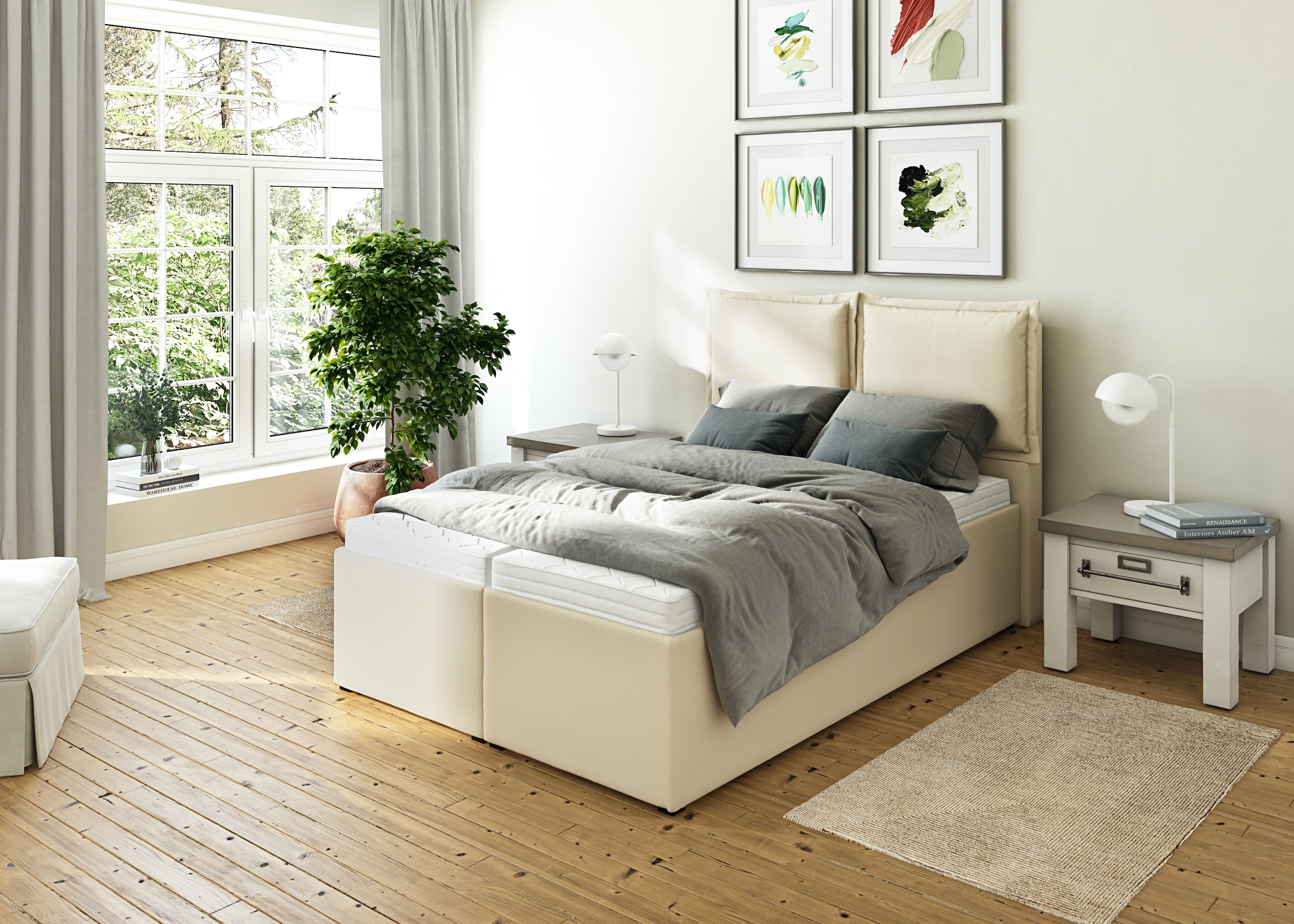 Maintal Polsterbett "Lyara" wahlweise ohne Matratze oder mit 3 Matratzenart günstig online kaufen