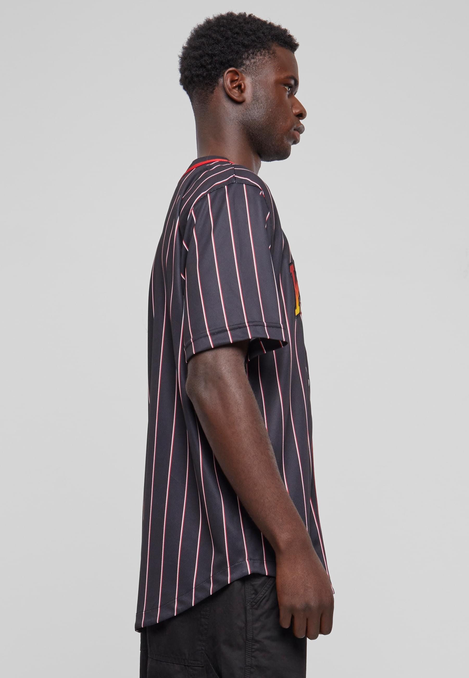 Karl Kani T-Shirt »Karl Kani Herren KM233-003-1 KK Serif Pinstripe Baseball Shirt« 1 Stk.