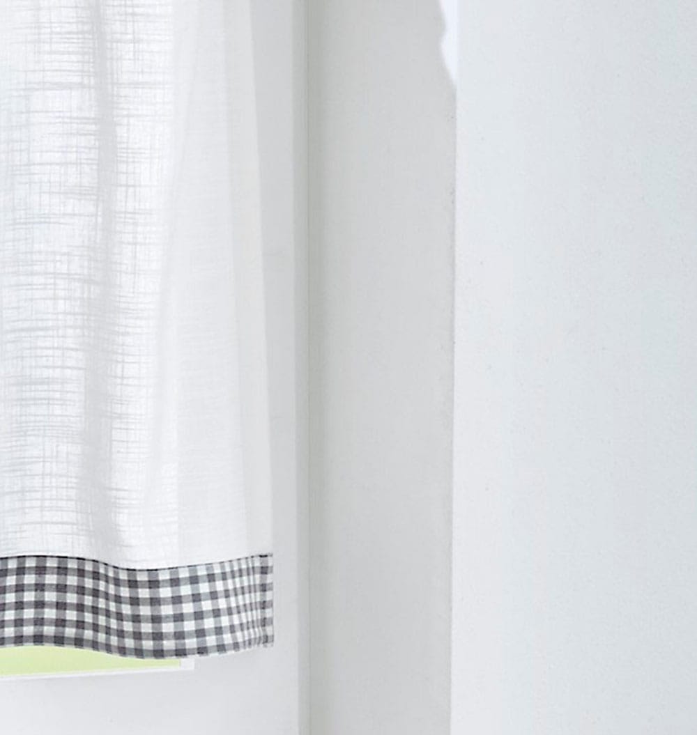 Kutti Scheibengardine »Cottage Panneau« Schlaufen 1 Stk. tlg. Kurzgardine K günstig online kaufen