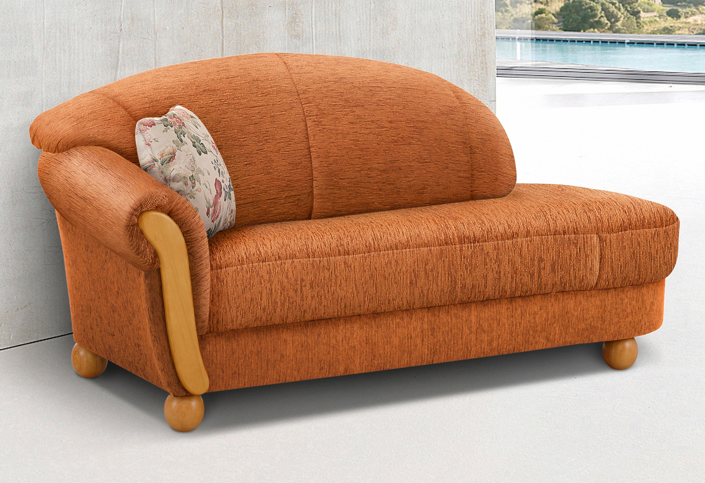 Home affaire Ottomane »Milano, bequemes solitär Sofa im Landhaus-Stil, B/T/ günstig online kaufen