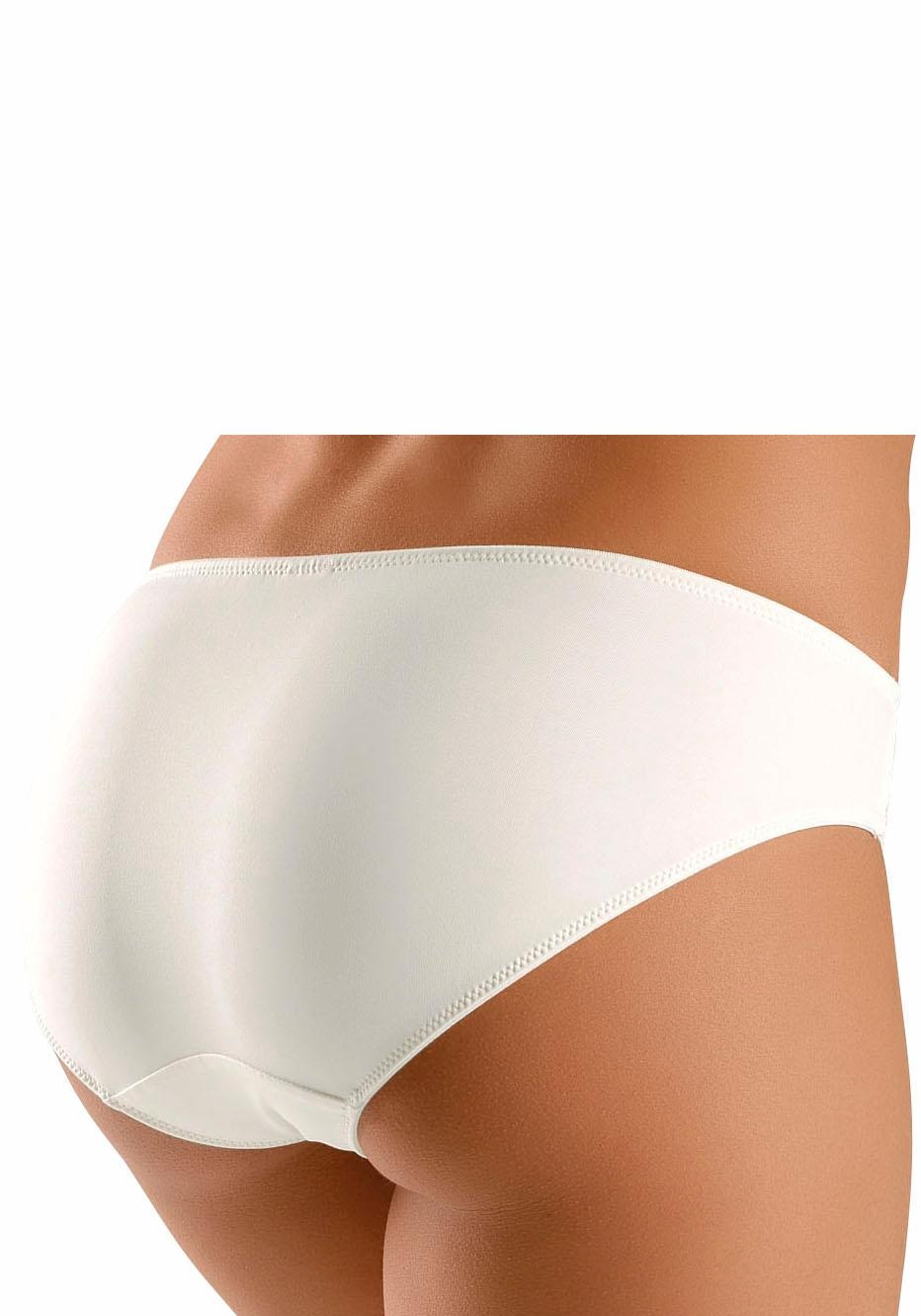 petite fleur Slip, (3 St.), mit leicht transparenter Jacquardspitze an den Seiten