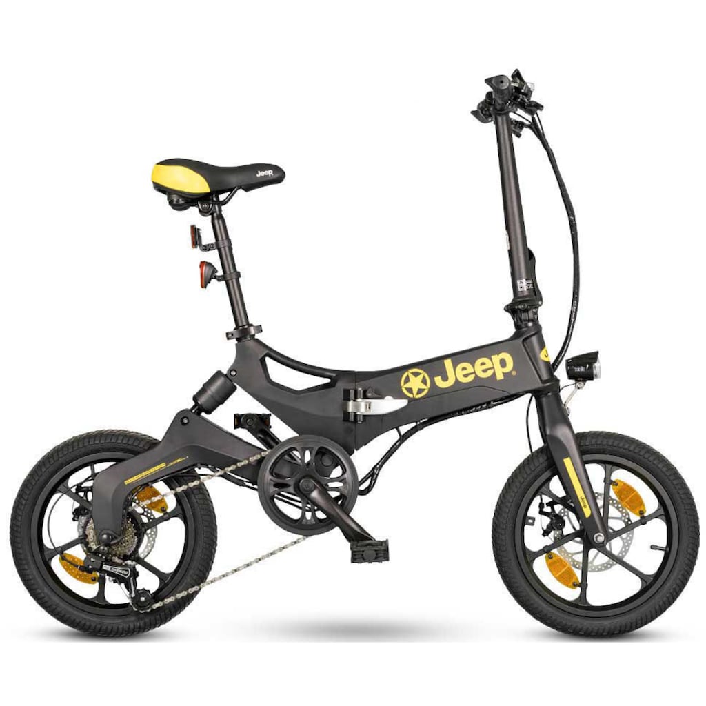 Jeep E-Bikes E-Bike »FR 6020«, 1 Gang, Heckmotor 250 W, (mit Akku-Ladegerät)