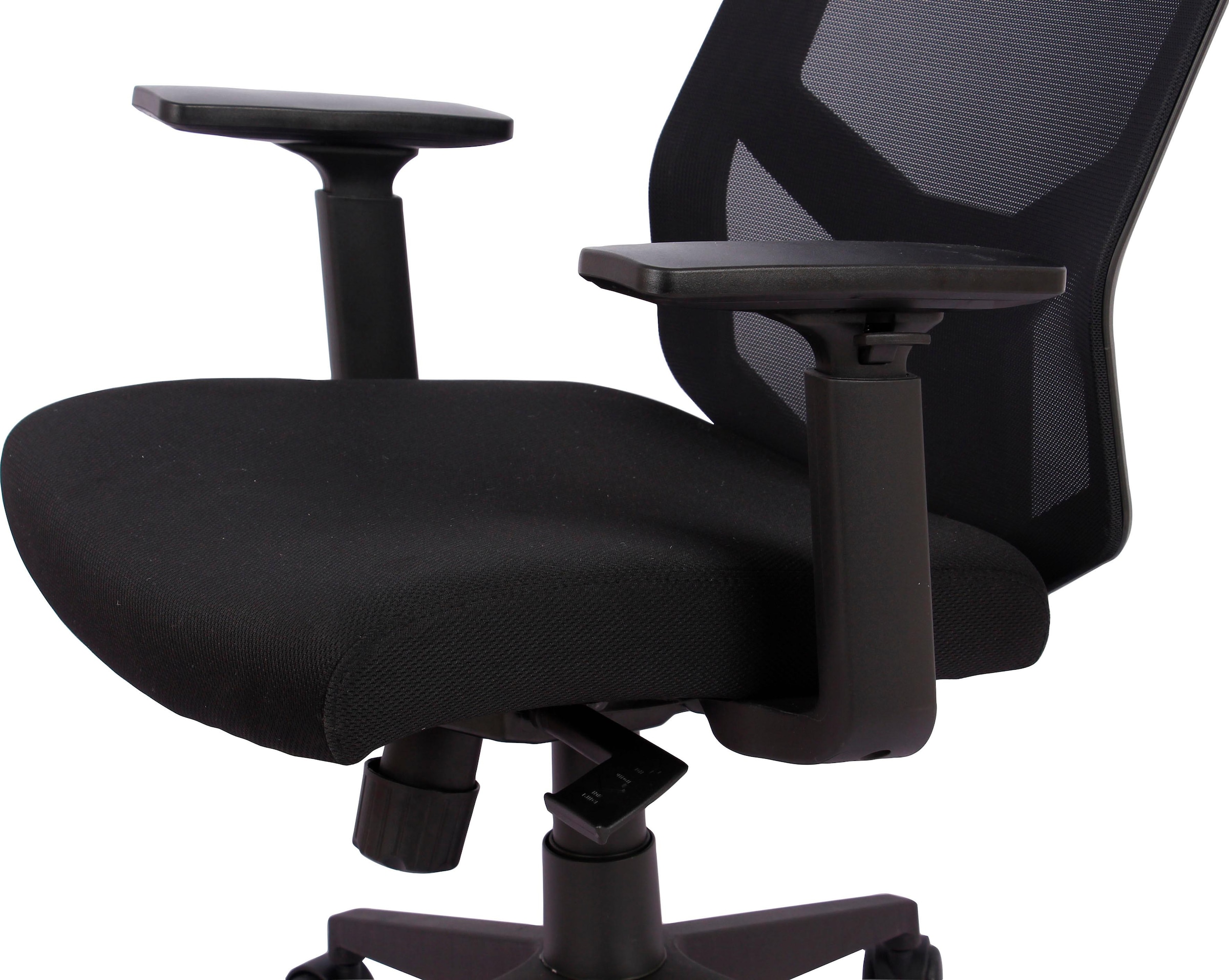 INOSIGN Chefsessel »Netti, Schreibtischstuhl, hochwertige ergonomische Ausstattung«, Netzstoff, Kopfstütze, Armlehnen & Rückenlehne verstellbar