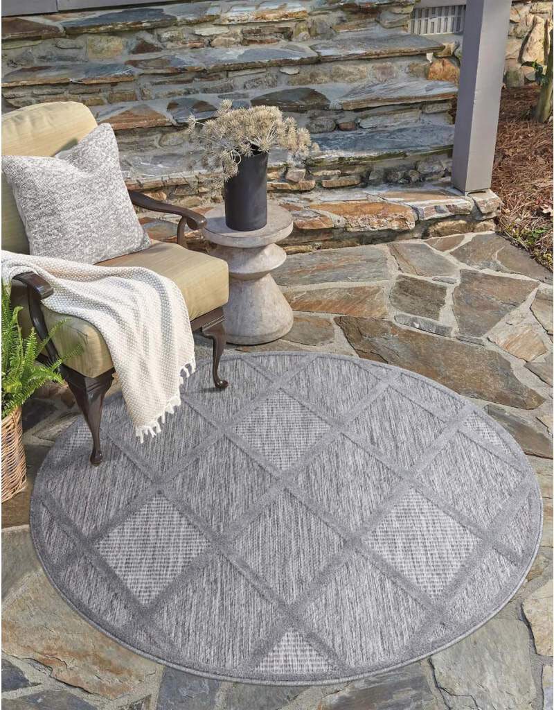 Carpet City Teppich »In-& Outdoorteppich Santorini 457, 3D-Effekt, Raute-Lo günstig online kaufen