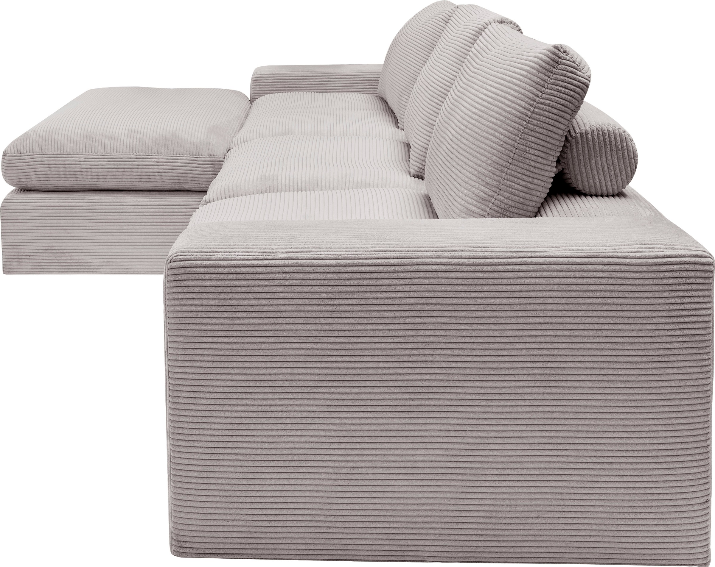 alina Ecksofa »Sandy«, mit Recamiere, in modernem Cordstoff
