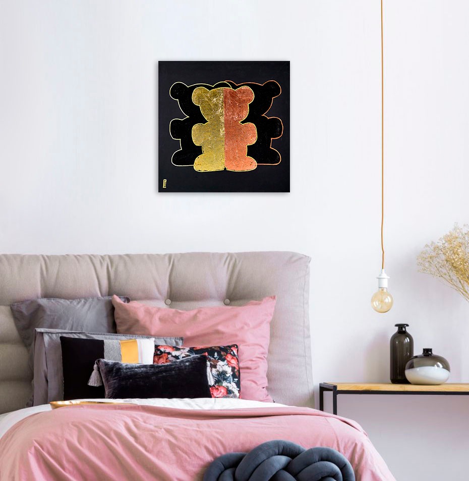 queence Leinwandbild »Bears I«, Bär-Bären-Kunst, (1 St.), Premium-Leinwands günstig online kaufen