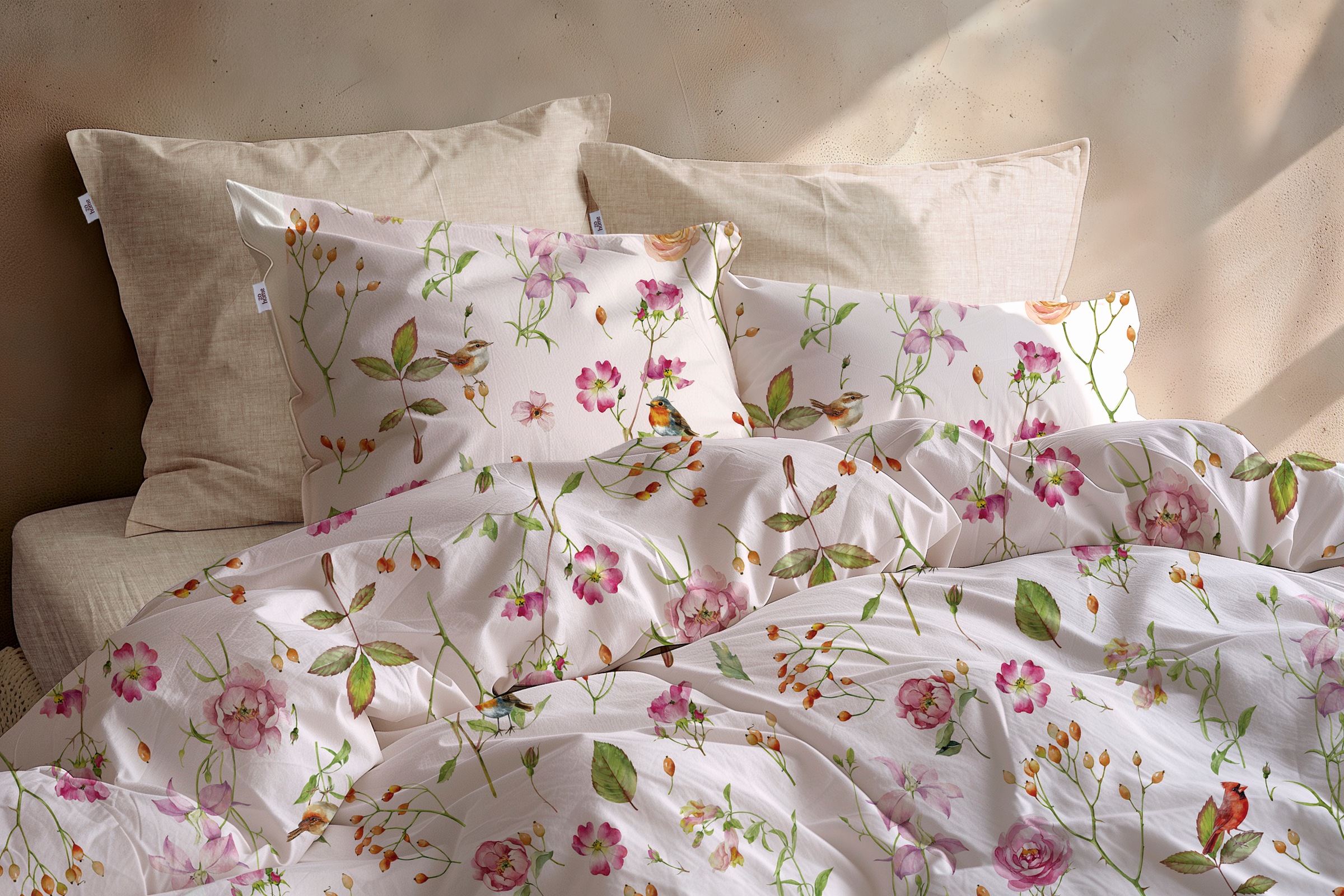 ZO HOME Bettwäsche »Zohome Bettwäsche Baumwolle Zita« 2 Bettwäsche aus 100% Baumwolle, hochwertige Renforcé, ab 135x200 cm.