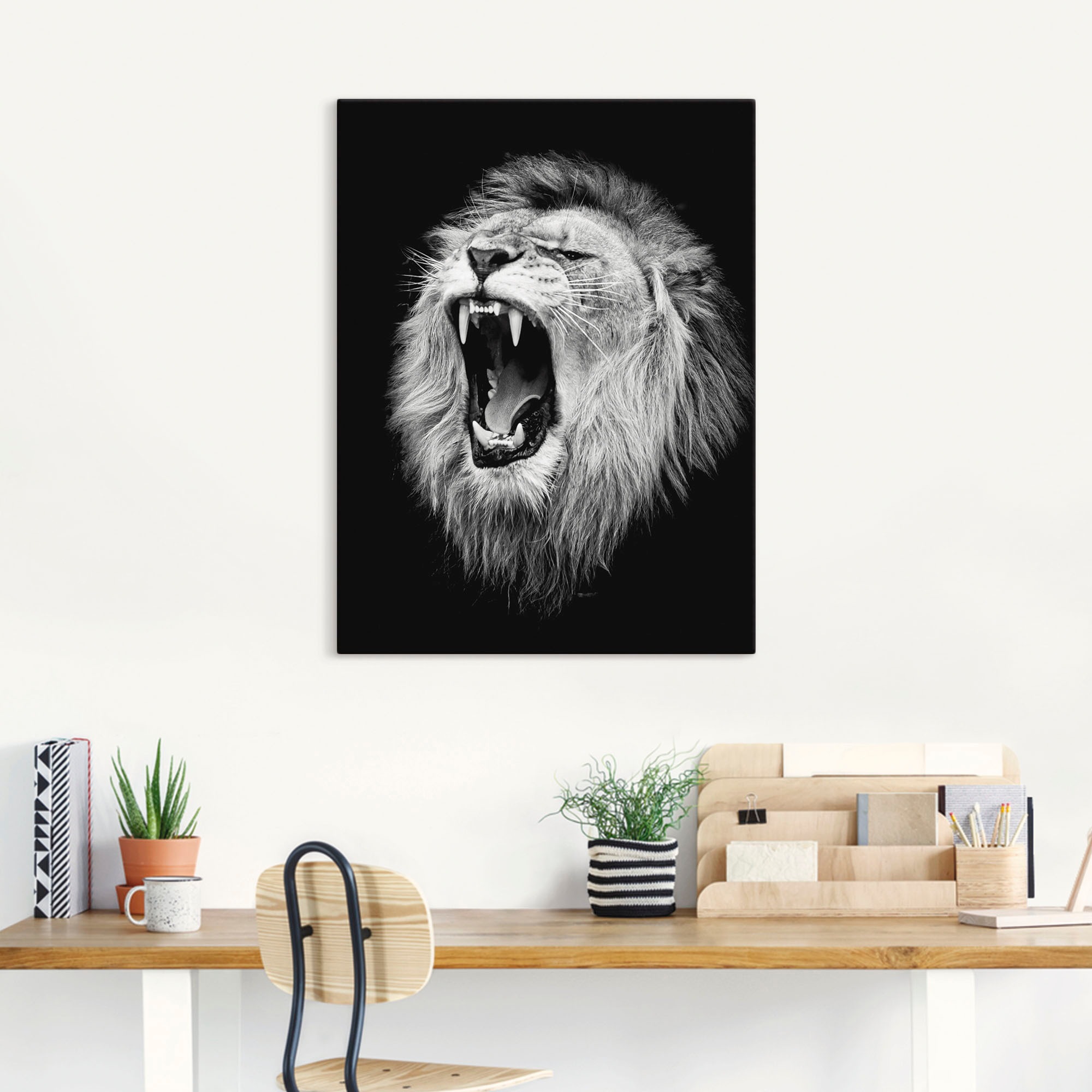 Artland Wandbild »Der Löwe« Wildtiere 1 Stk. tlg. als Alubild, Outdoorbild, günstig online kaufen