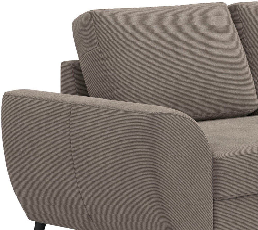 COTTA Ecksofa »Terra L-Form, Breite 255 cm« wahlweise mit Schlaffunktion