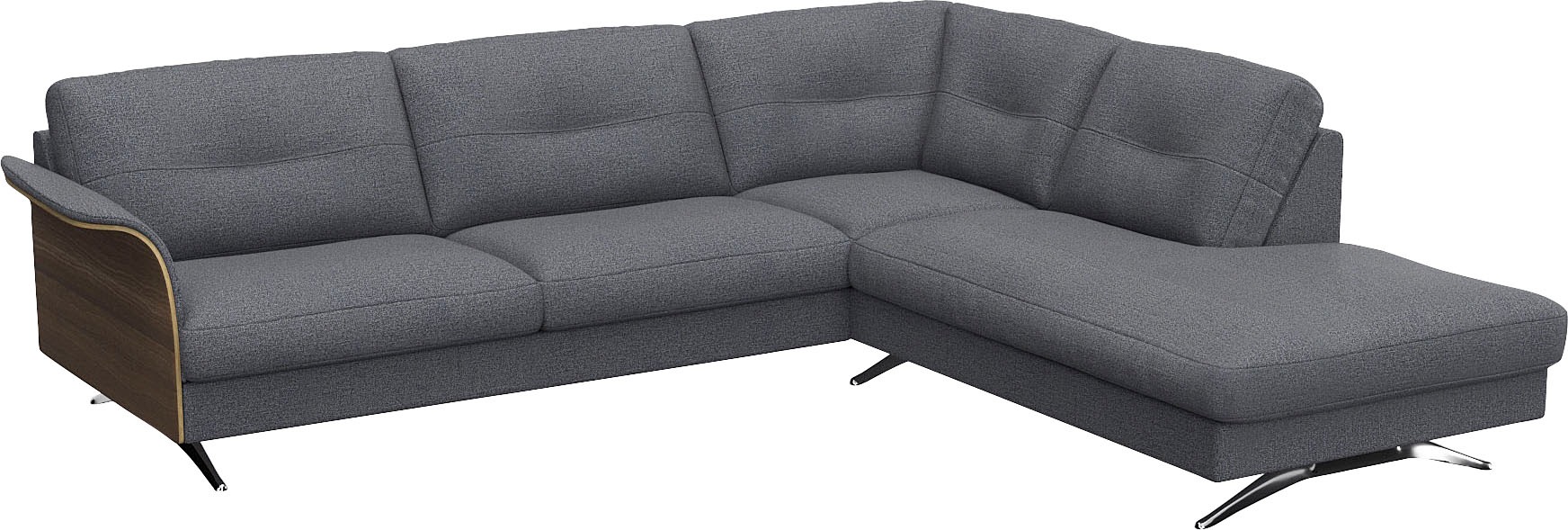 FLEXLUX Ecksofa »Glow, super bequem durch hochwertigem Sitzaufbau mit Feder günstig online kaufen