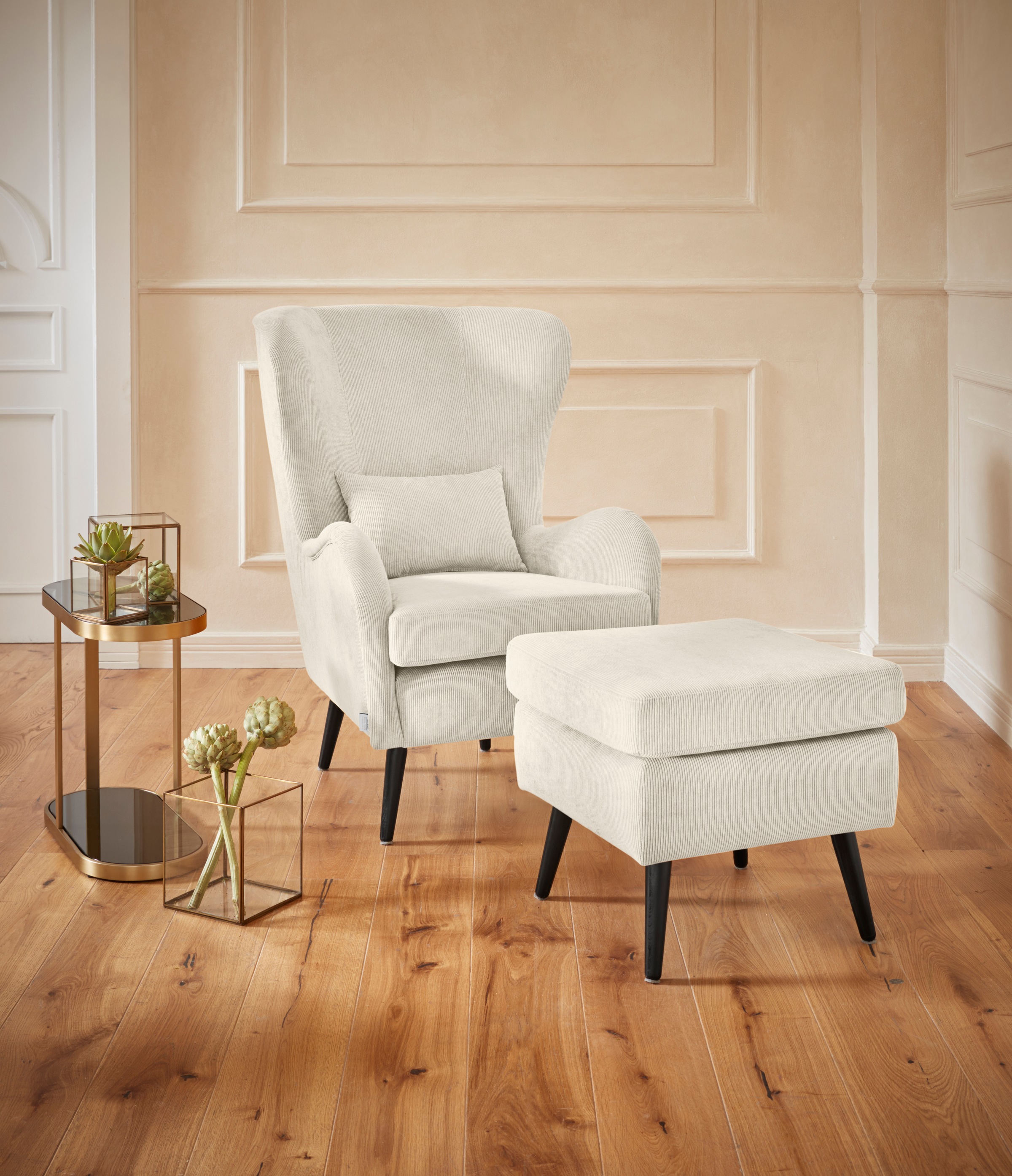 Home affaire Sessel »Sallito, TV-Sessel, Ohrensessel mit« Hocker, in vielen günstig online kaufen