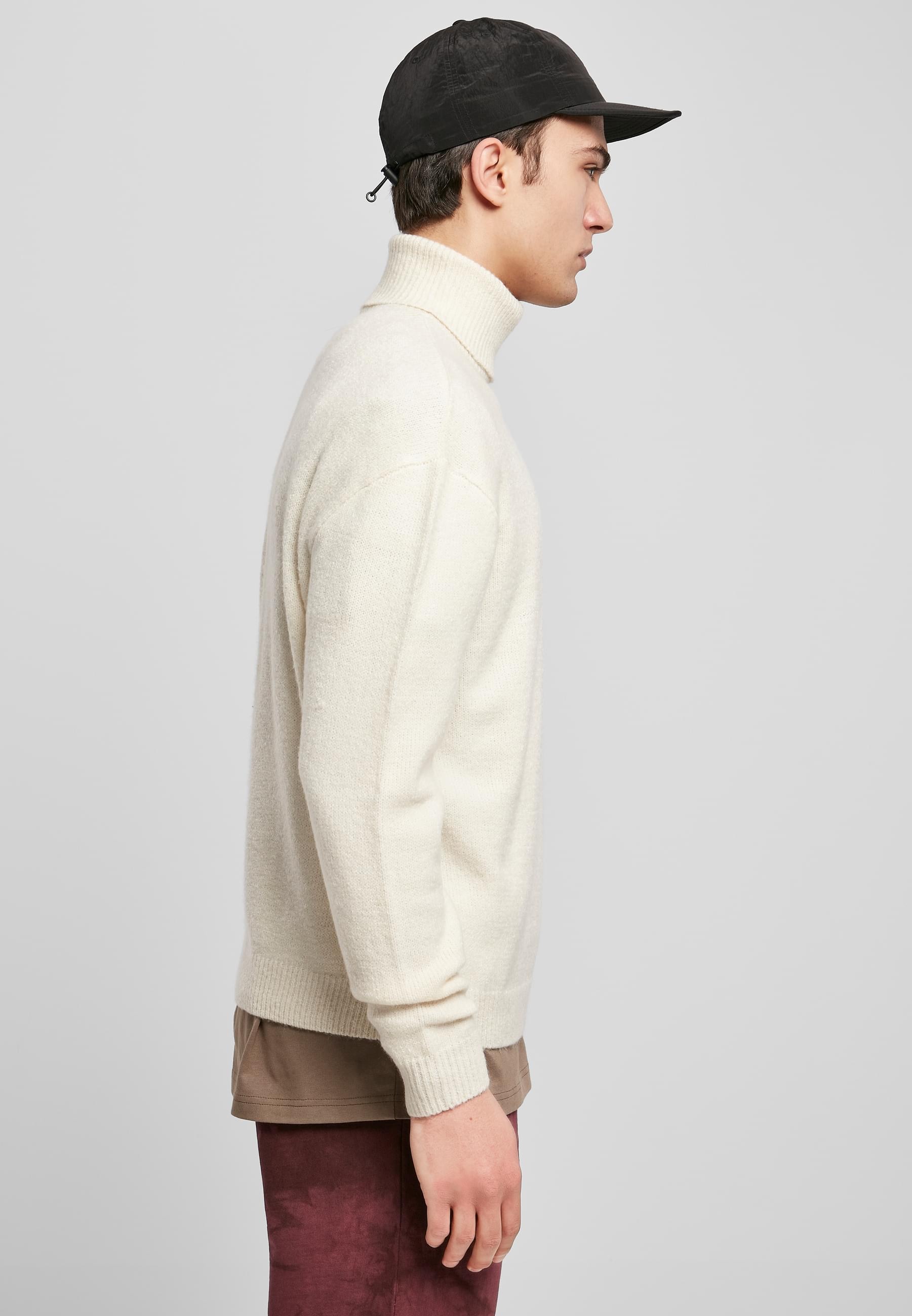 URBAN CLASSICS Rundhalspullover »Urban Classics Herren Oversized Roll Neck Sweater« 1 Stk.
