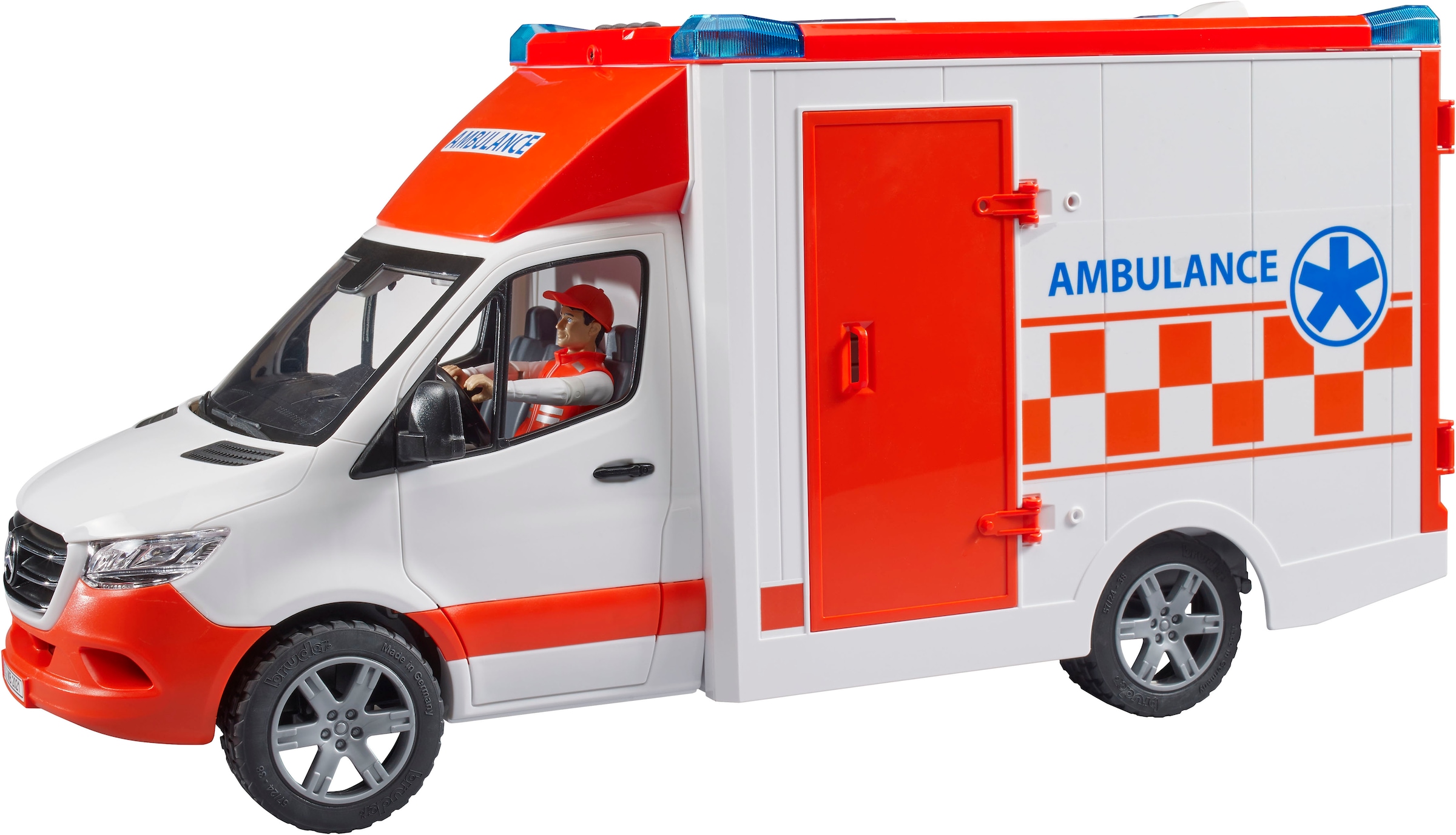 Bruder® Spielzeug-Transporter »MB Sprinter Ambulanz mit Fahrer Licht&Sound (02676)«