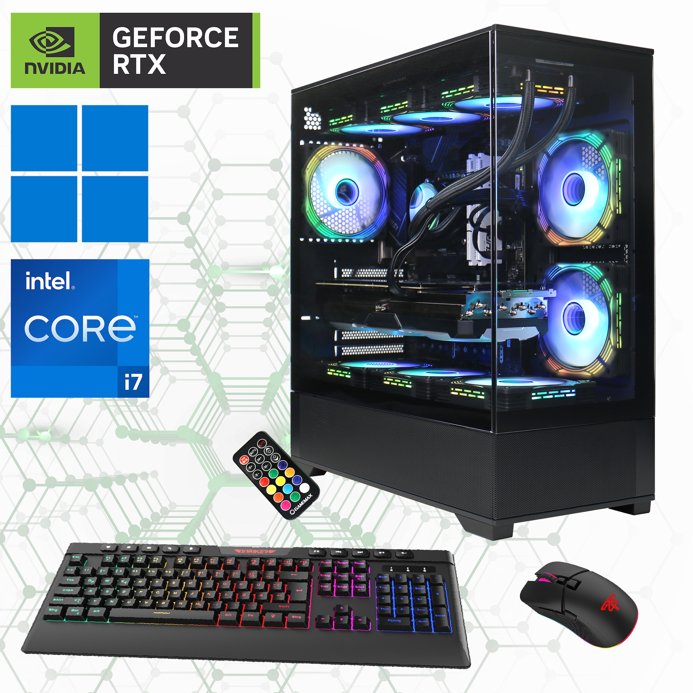 GAMEMAX Gaming-PC »Vista AB 7295«, DDR5-RAM, PCIe SSD Gen4, Windows 11