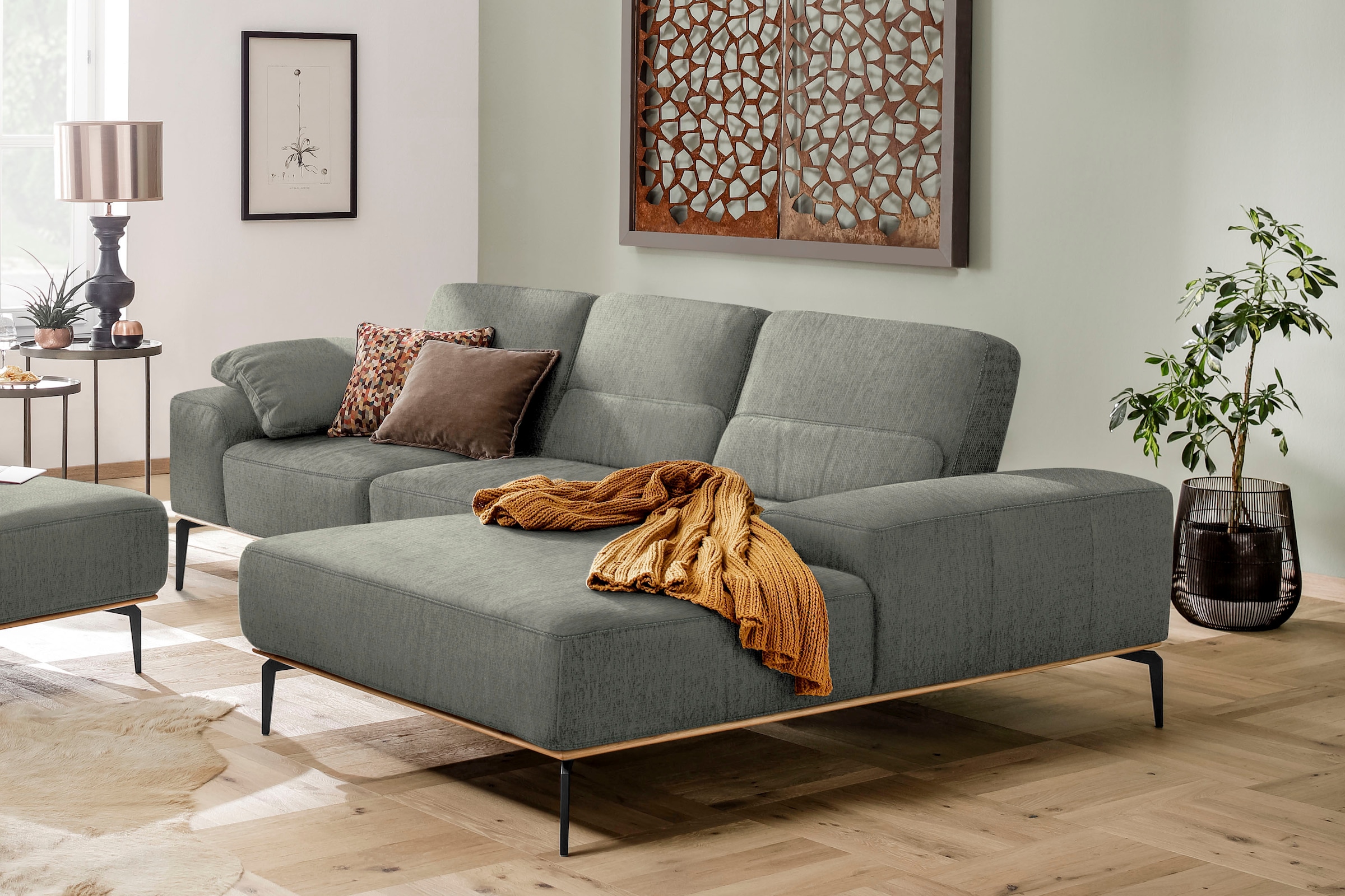 W.SCHILLIG Ecksofa "run, Designsofa mit tollem Sitzkomfort, bequem, L-Form" günstig online kaufen