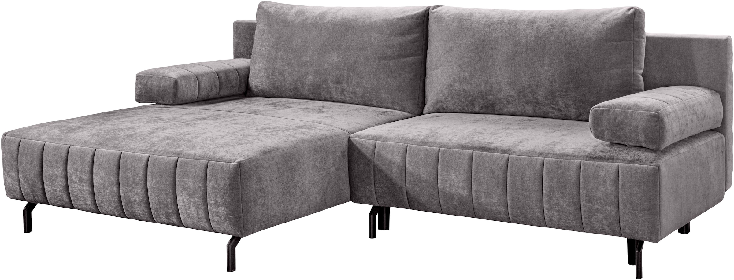 exxpo - sofa fashion Ecksofa »Cambria, B/T: 262/171 cm, hochbeiniges, modernes Design« inkl. Bettfunktion und Bettkasten, 15 cm bodenfrei, L-Form