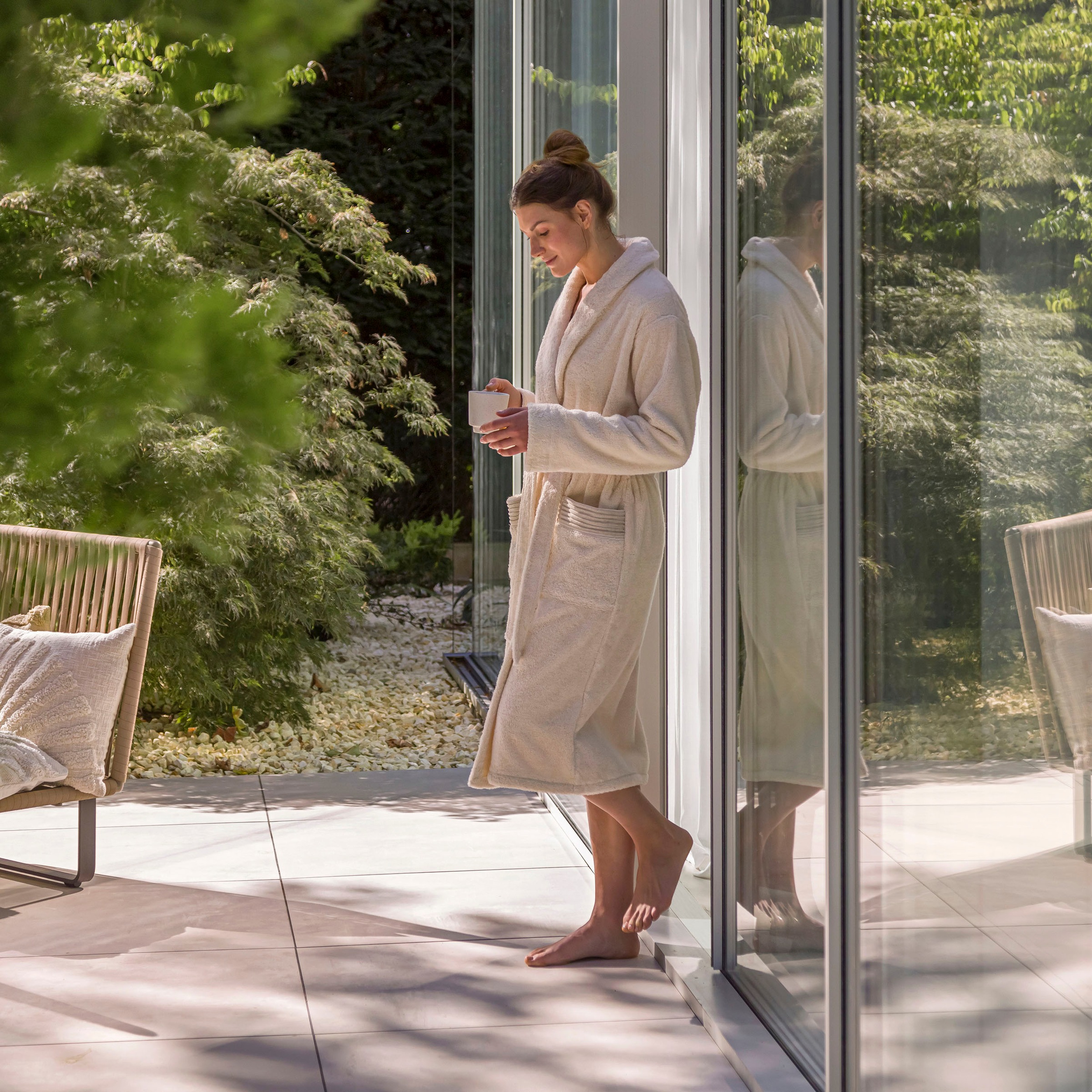 Möve Unisex-Bademantel »Schalkragen« 1 Stk. Wellness