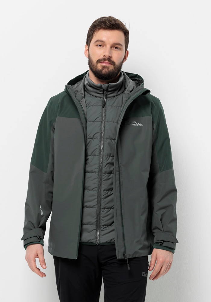 Jack Wolfskin 3-in-1-Funktionsjacke »GLAABACH 3IN1 JKT M«, mit Kapuze