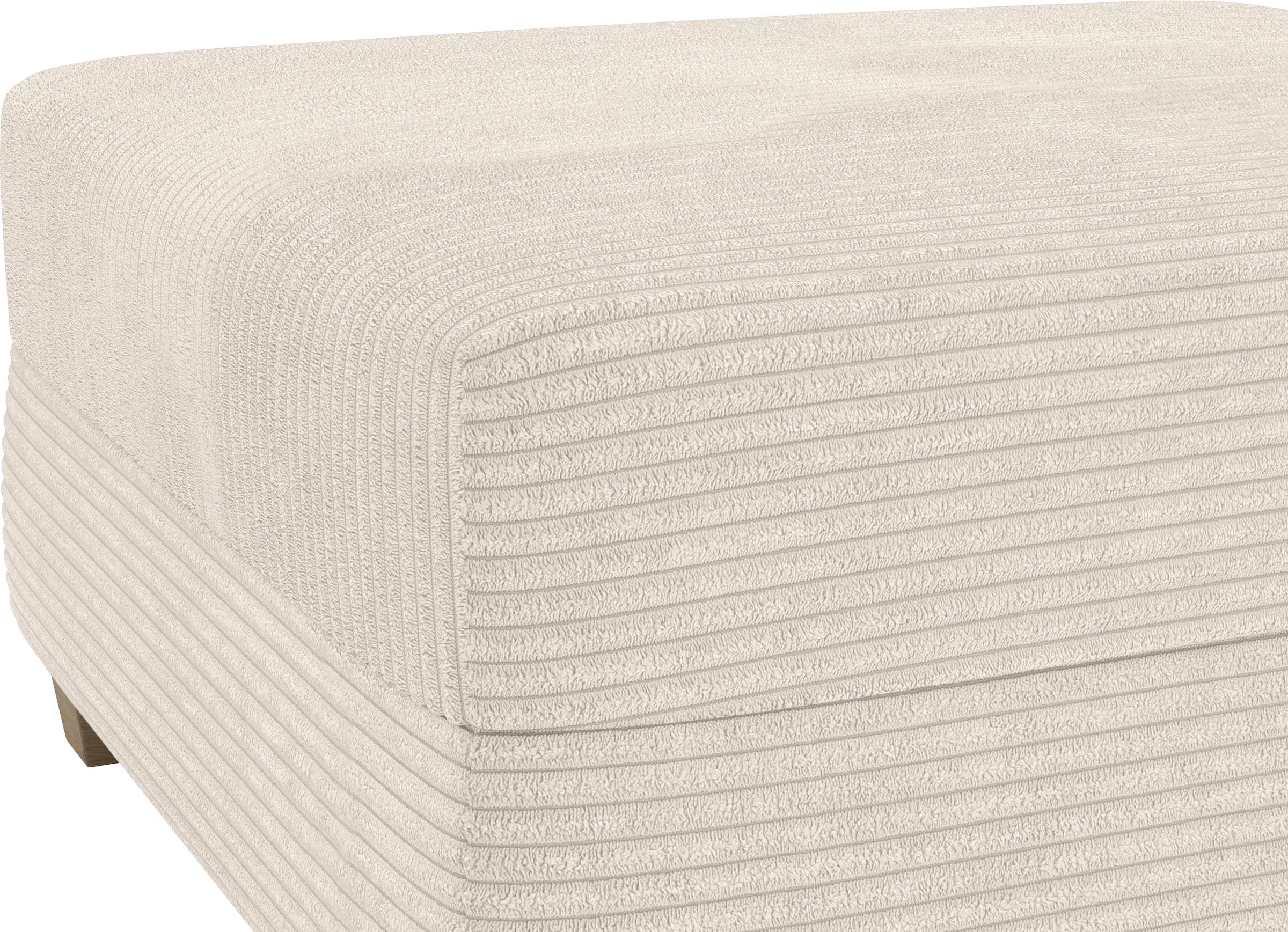 Mr. Couch Hocker »Helena«, Mit Federkern, wahlweise mit DuraSpring-Taschenfederkern