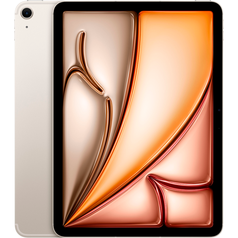 APPLE Tablet »11" iPad Air Wi-Fi + Cellular (2025)« (27, 59 cm / 10, 86 ′′) iPadOS 5G ) starlight Apple M3 Chip