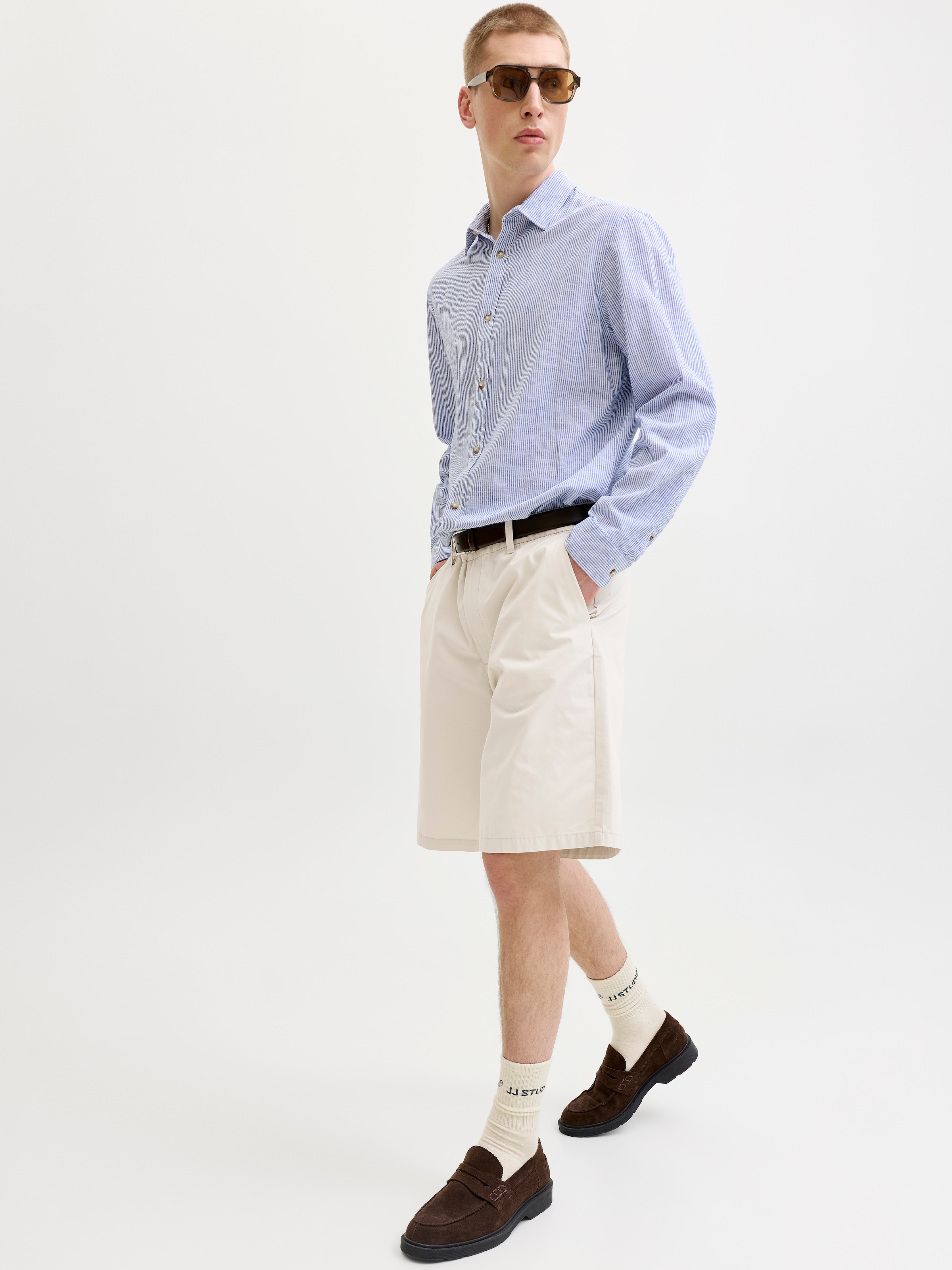 Jack & Jones Chinoshorts »JPSTKARL DREW CHINO SHORTS MID«  Baumwolle, locker geschnitten